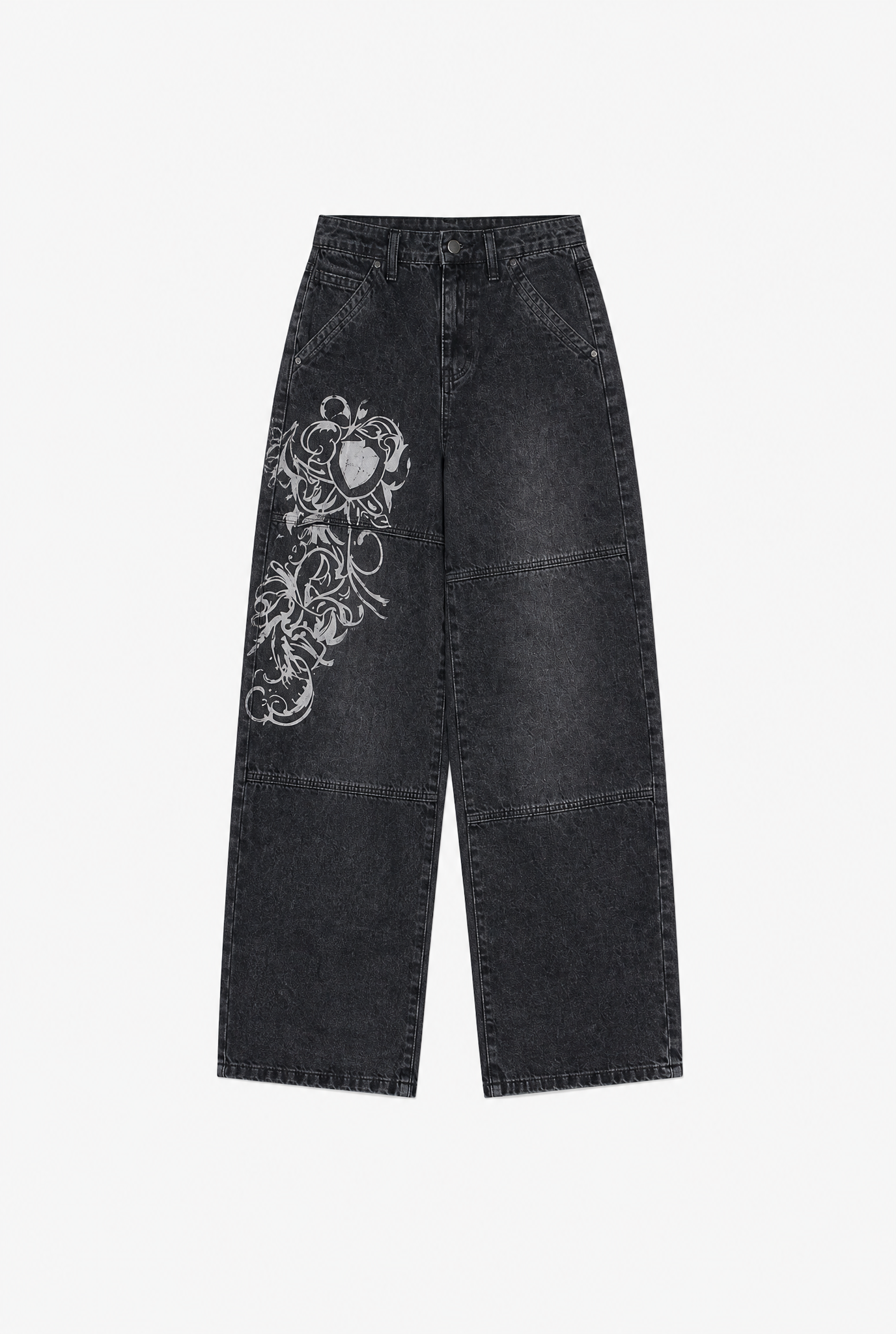 Wide Leg Denim flat-lay