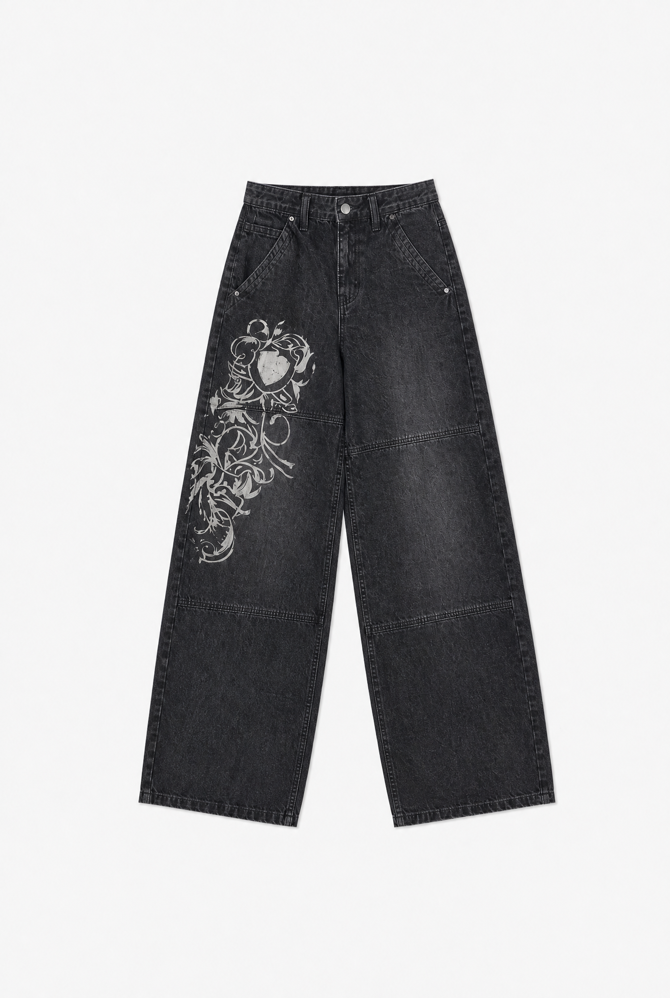Wide Leg Denim flat-lay