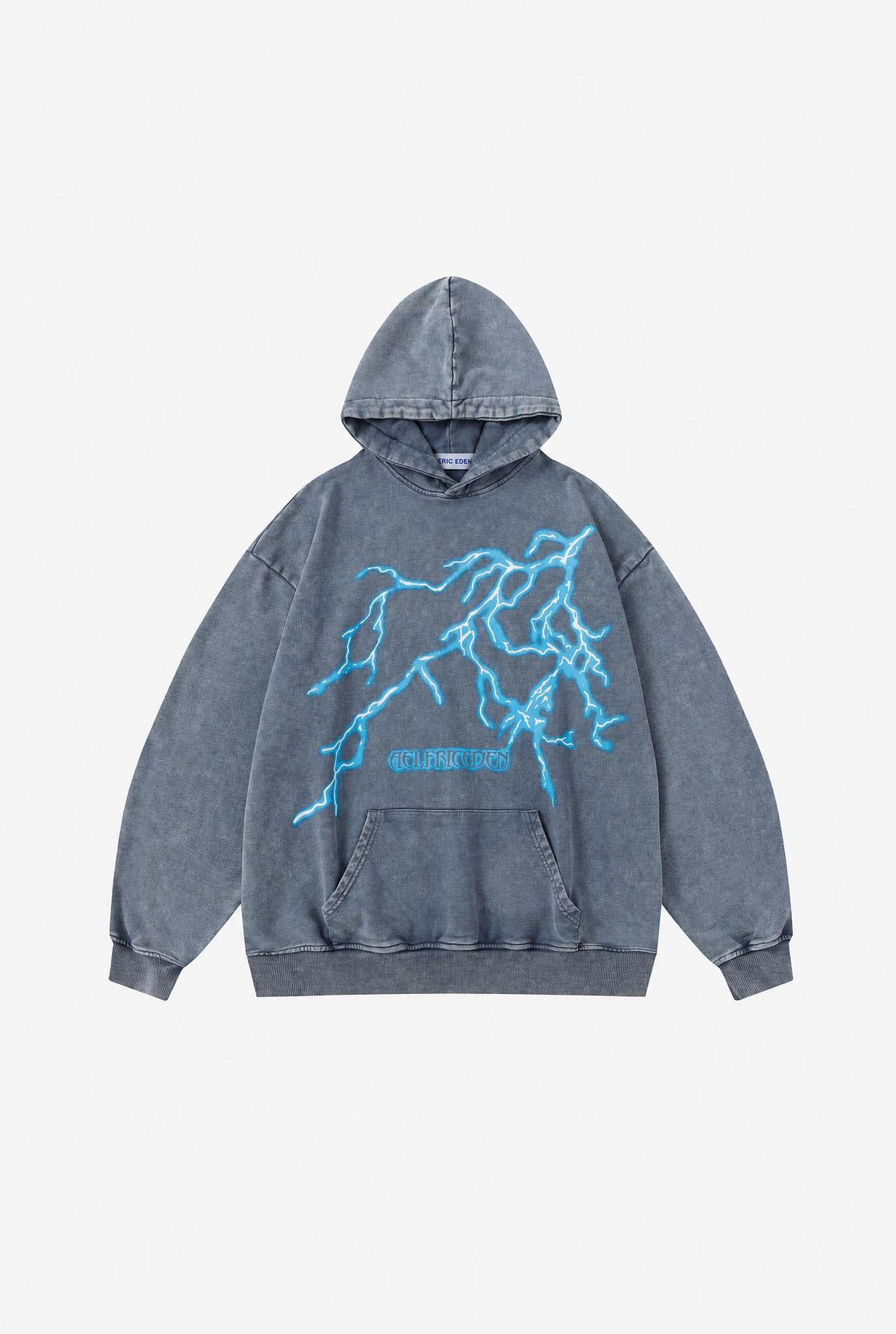Lightning Washed Hoodie flat-lay
