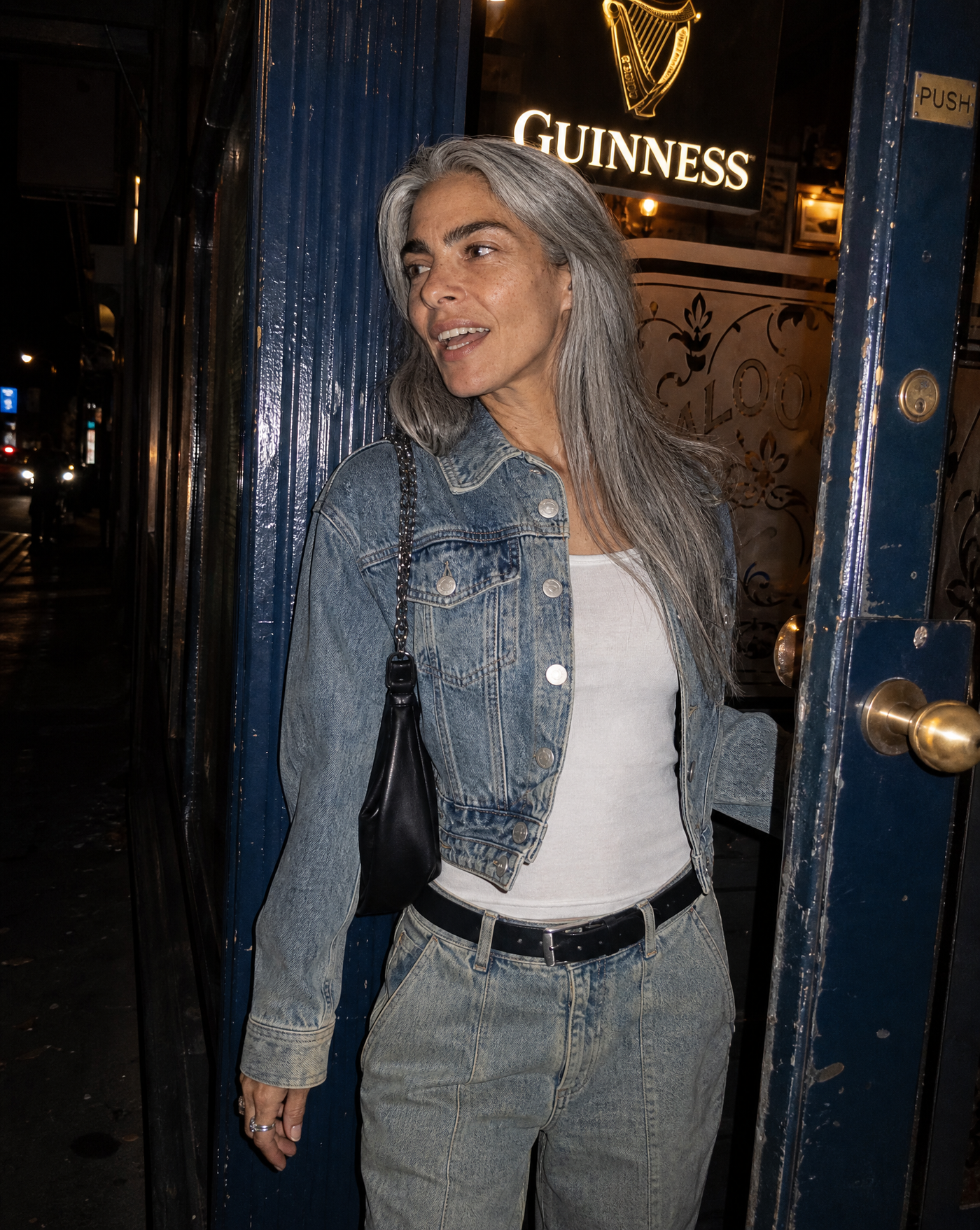 British Crop Jacket — women's blue cropped outerwear by Blnka Kollective