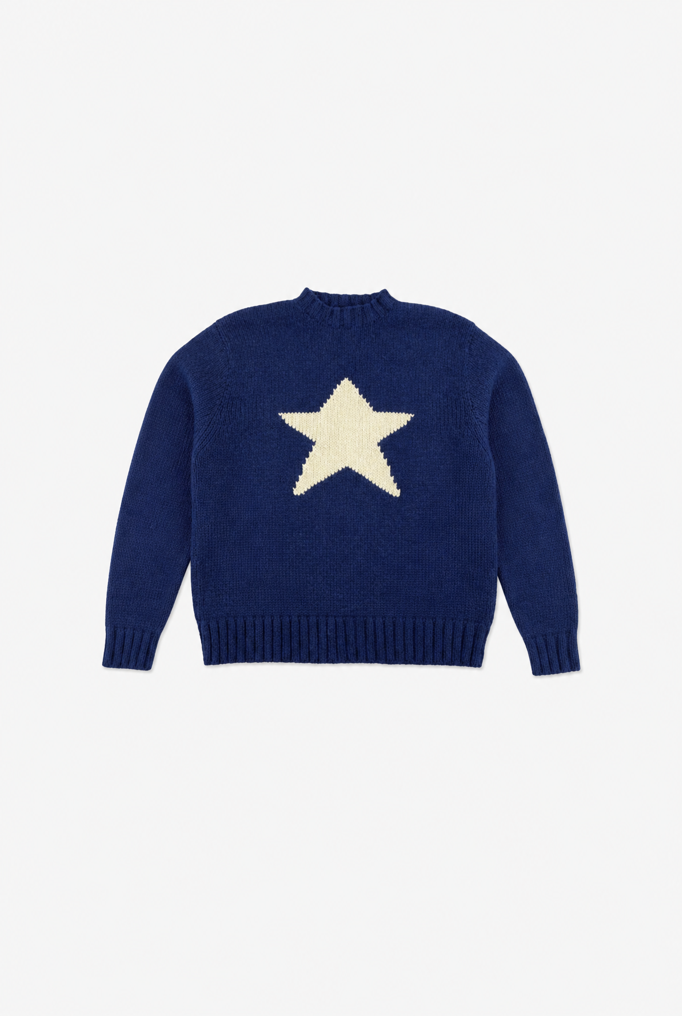 Vintage Star Knit Sweater flat-lay