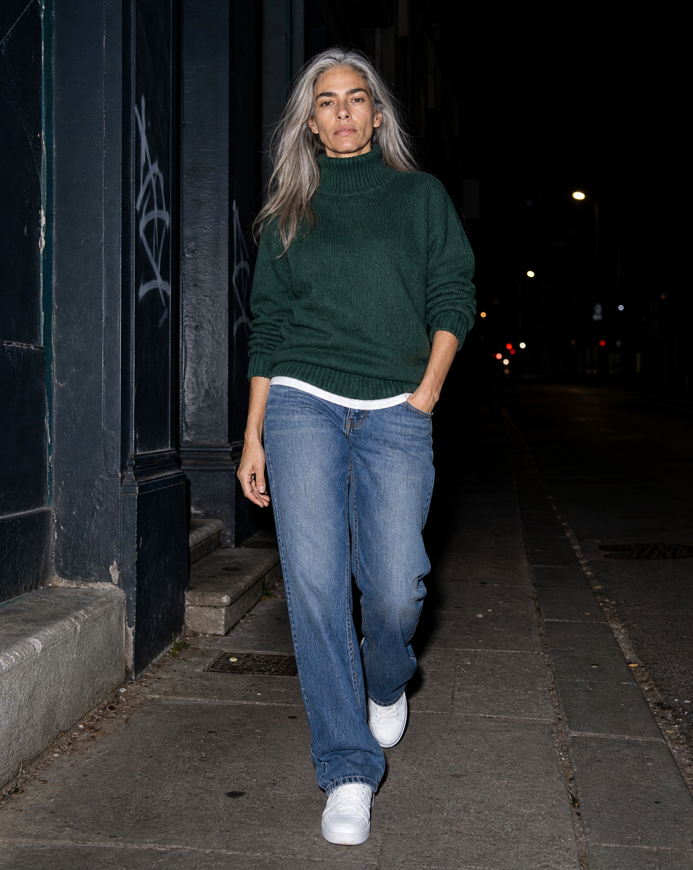 BLNKA editorial - High Neck Wool Knit