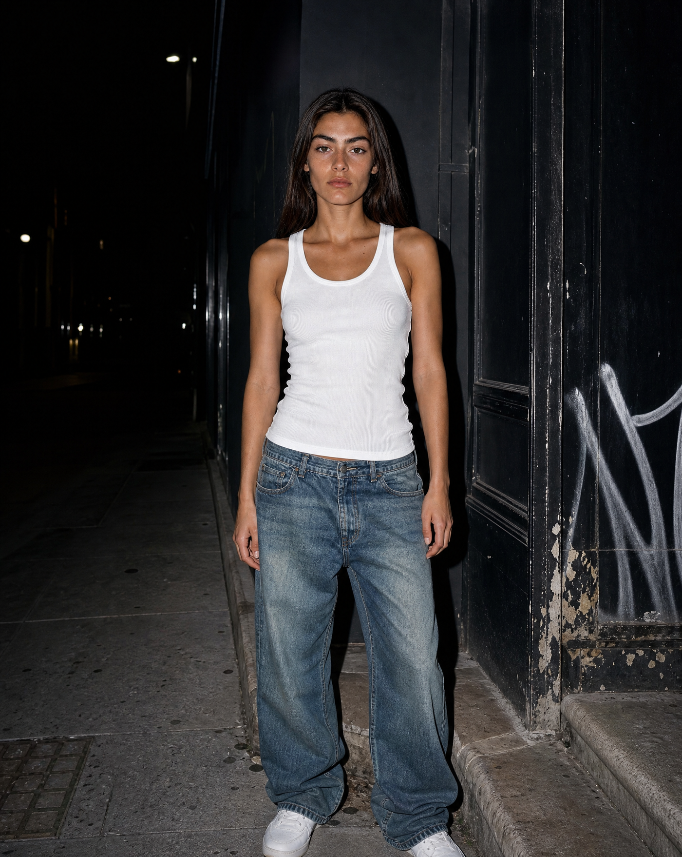 BLNKA editorial - Patch Strap Vest