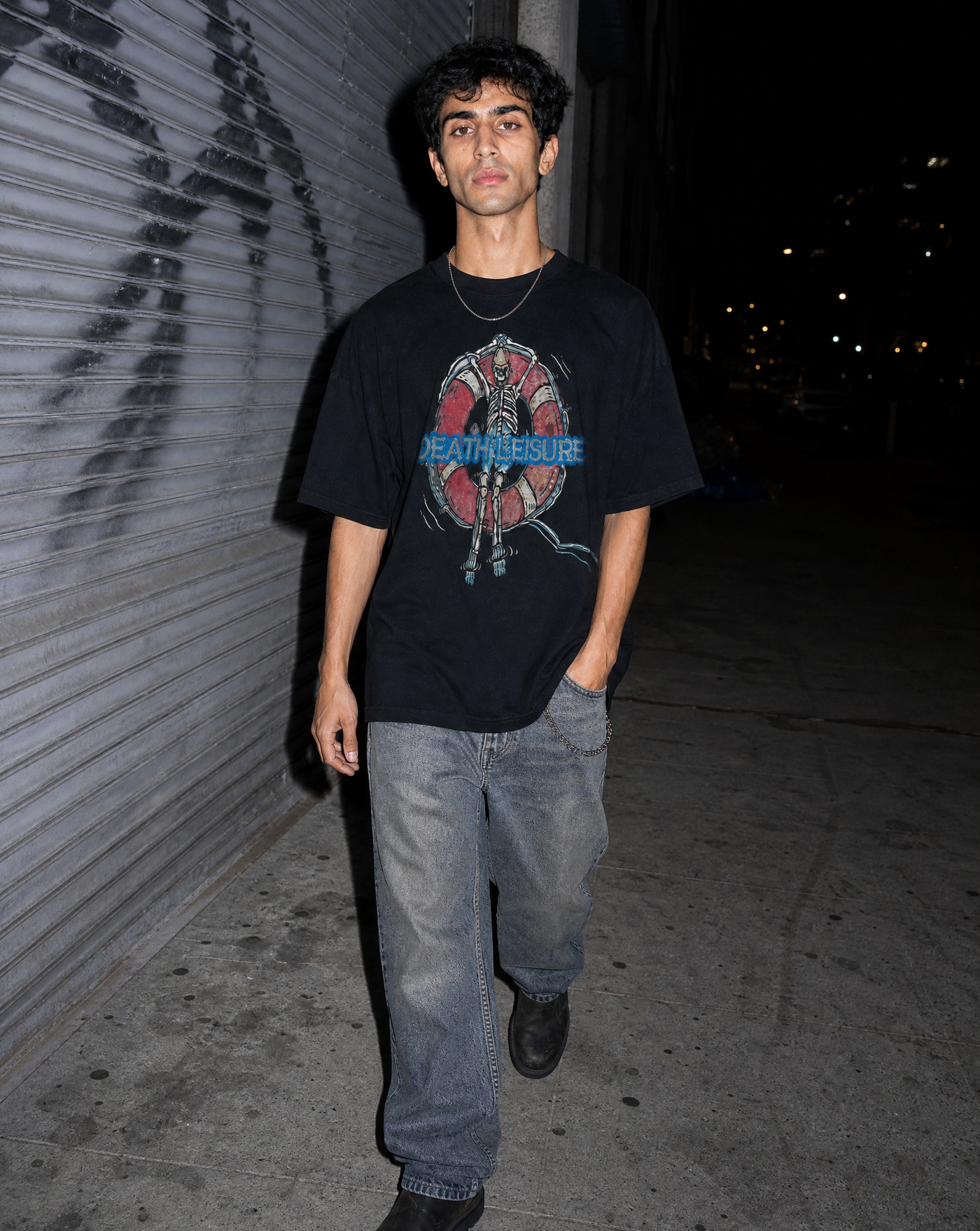BLNKA editorial - Drift Skull Tee