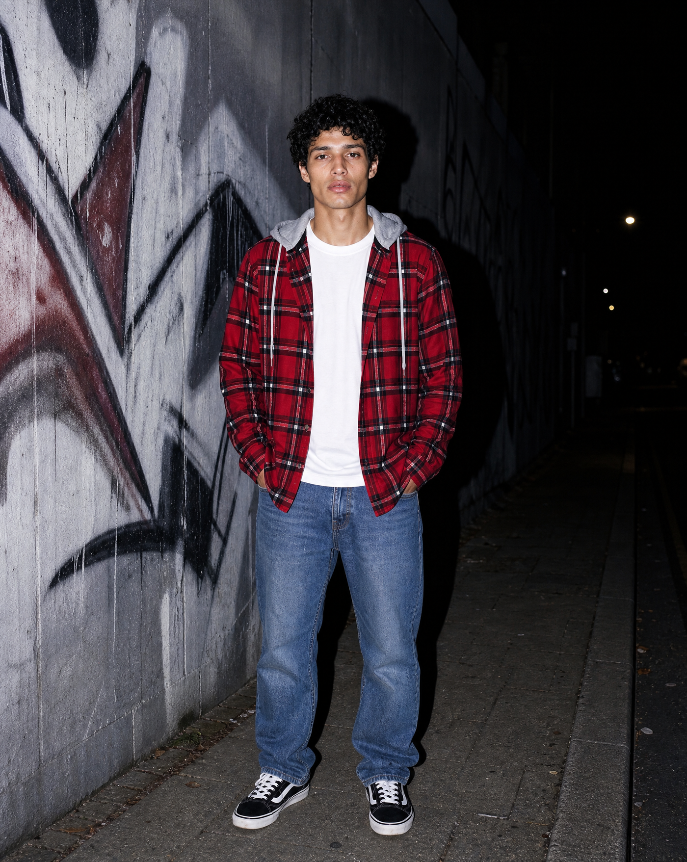BLNKA editorial - Red Plaid Flannel