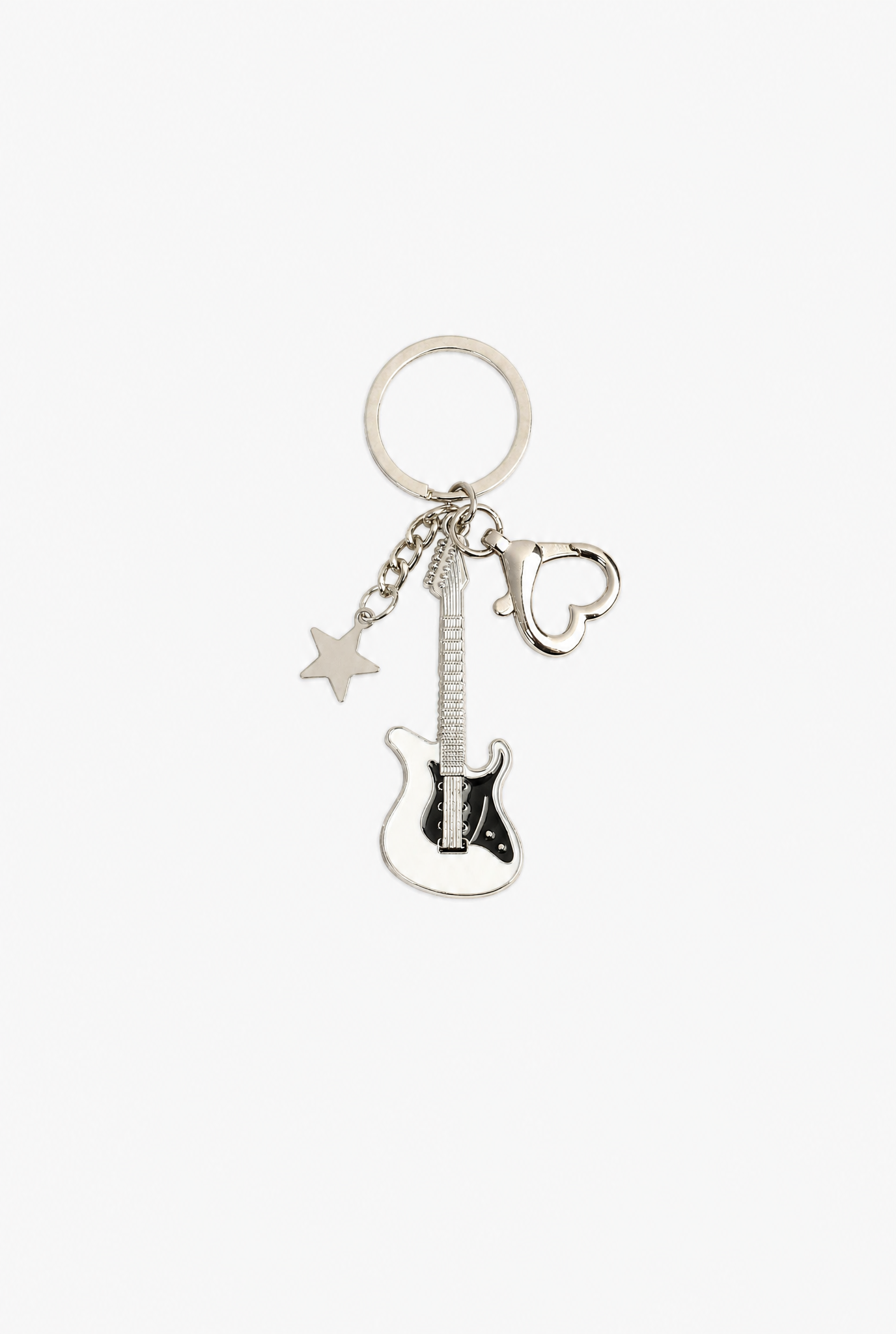 Guitar Pentagram Keychain flat-lay