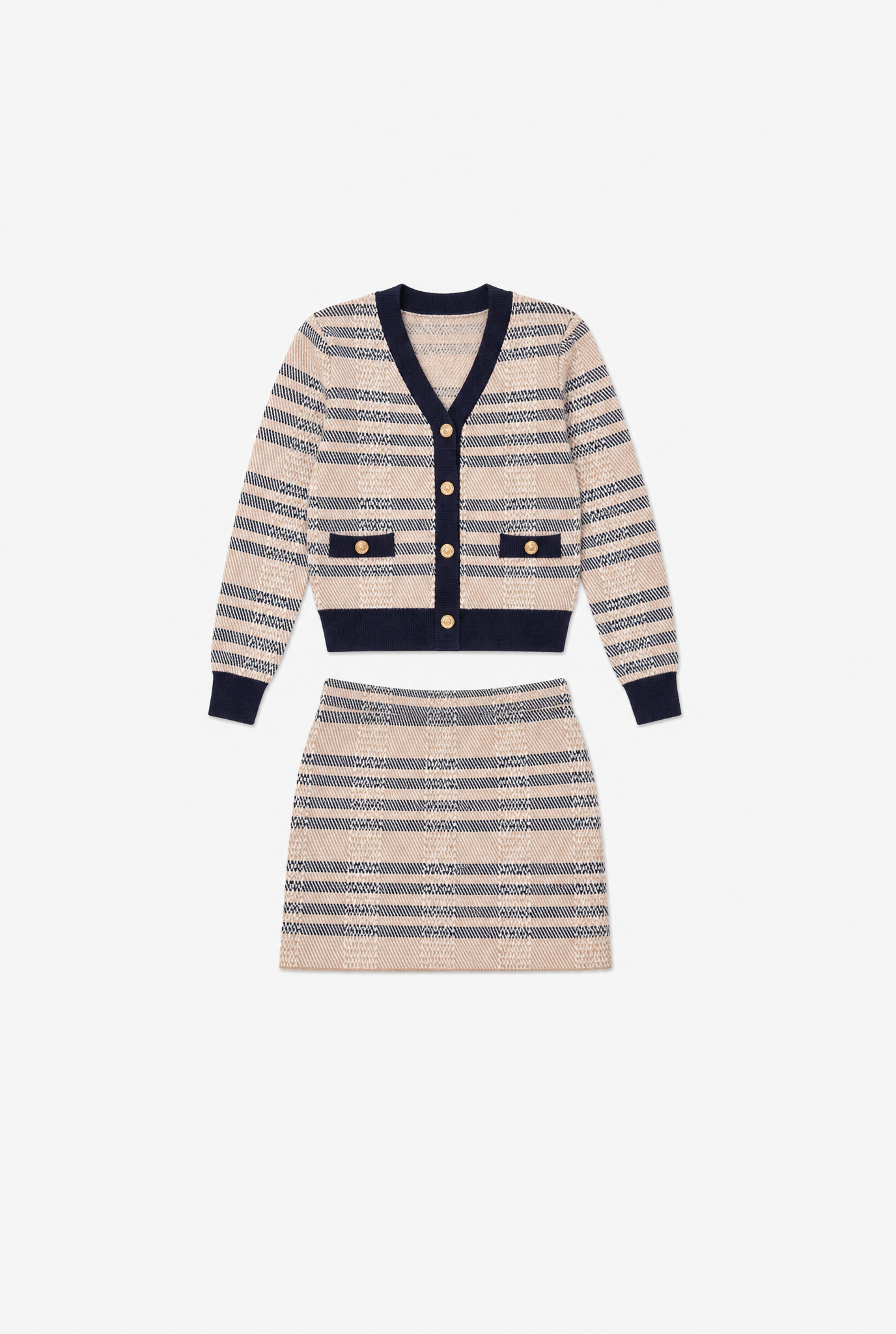 Knit Skirt Set flat-lay