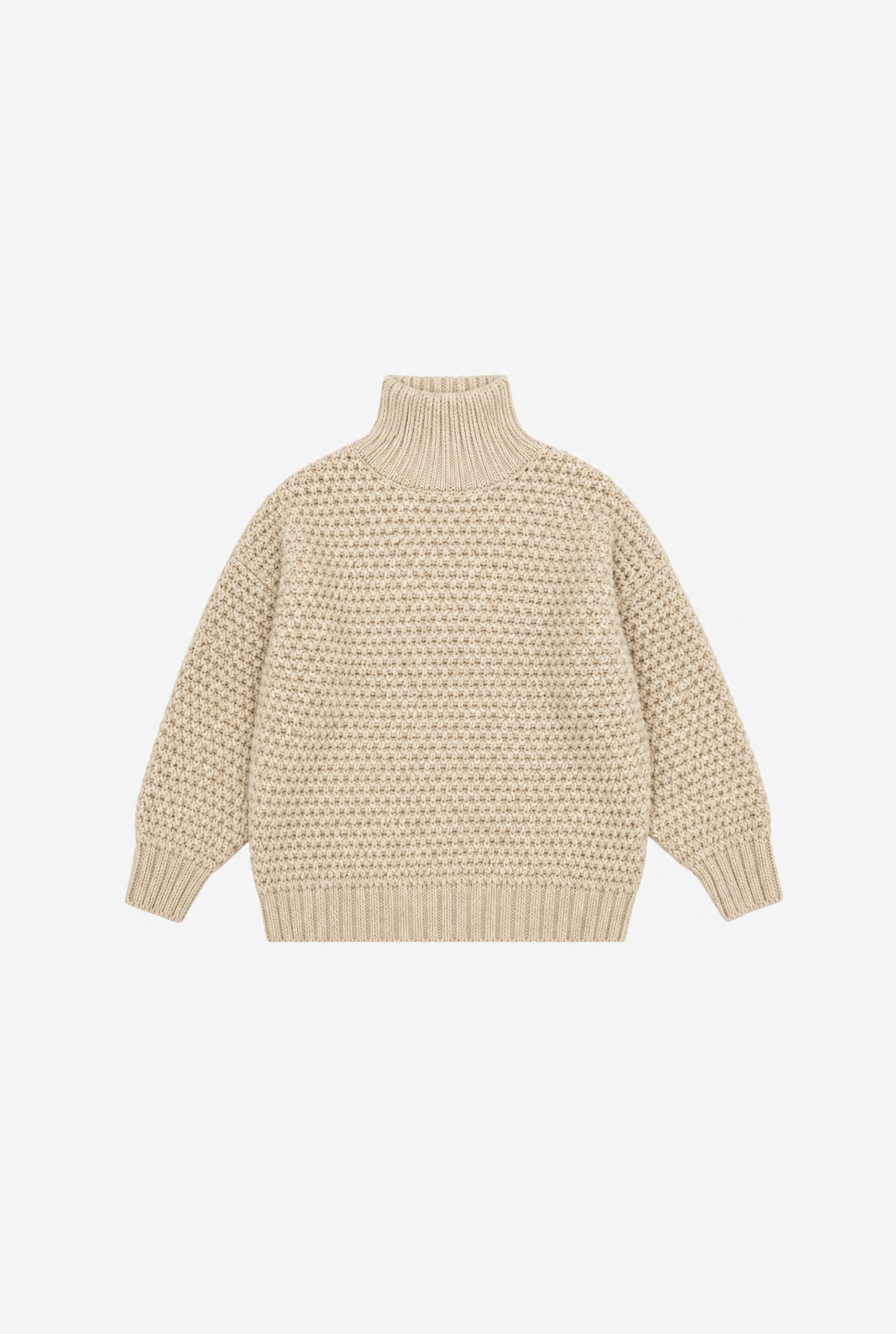 Oversized Korean Knit Sweater flat-lay
