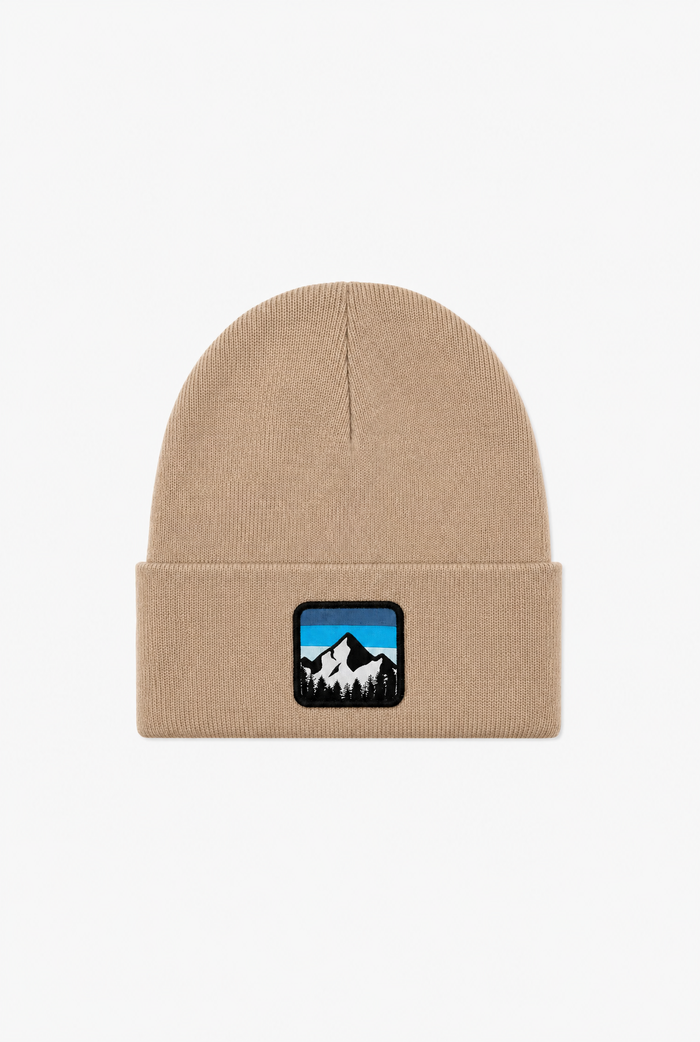 Mountain Patch Beanie flat-lay