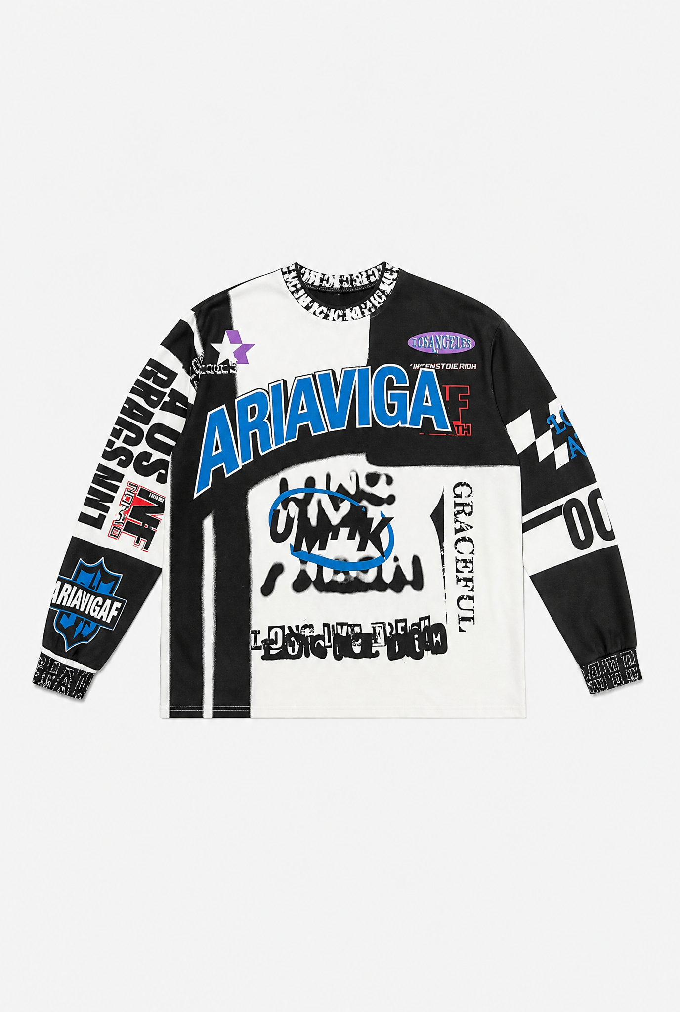 Black Graffiti Longsleeve flat-lay