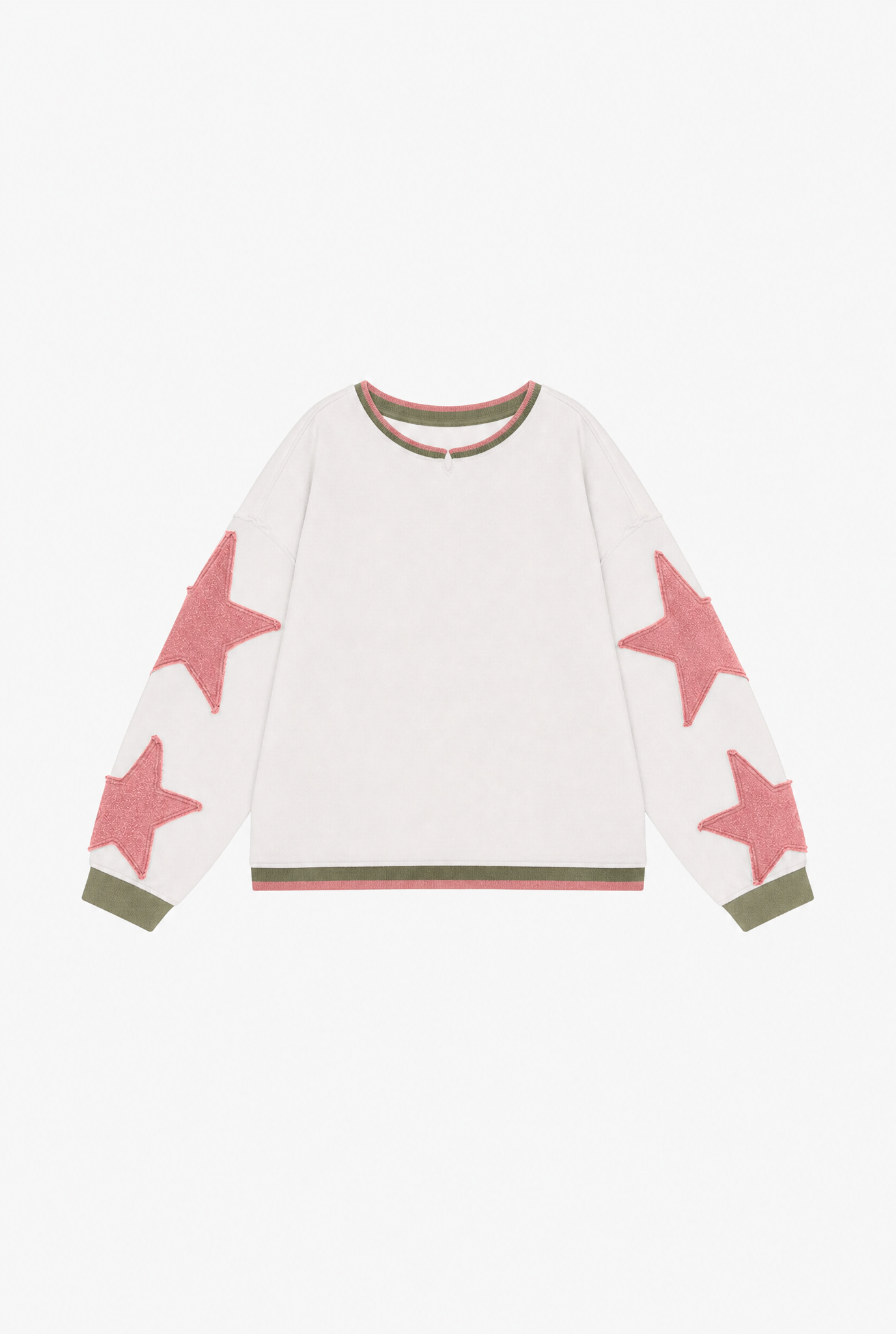 Oversized Star Crewneck flat-lay