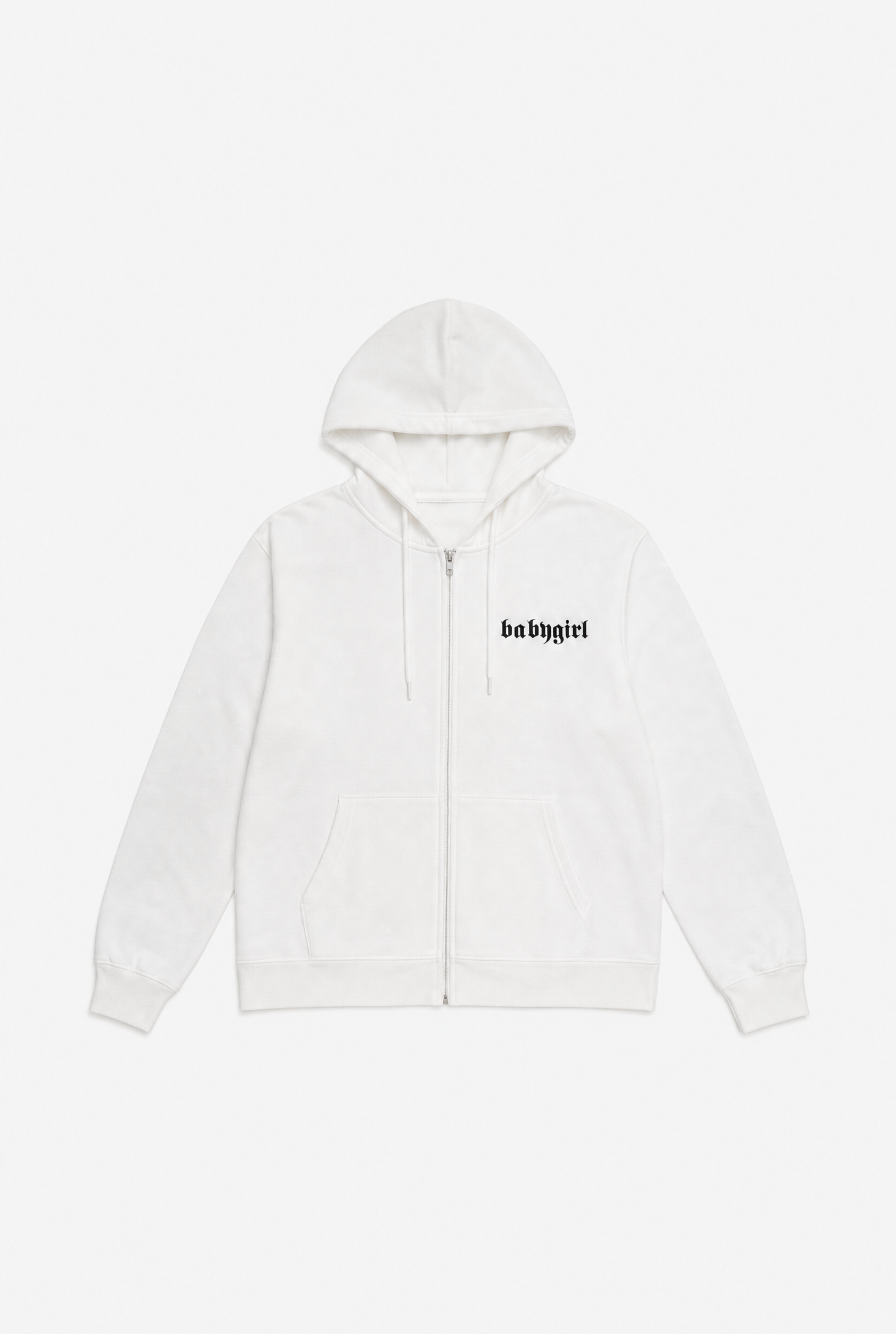 Letter Zip Knit flat-lay