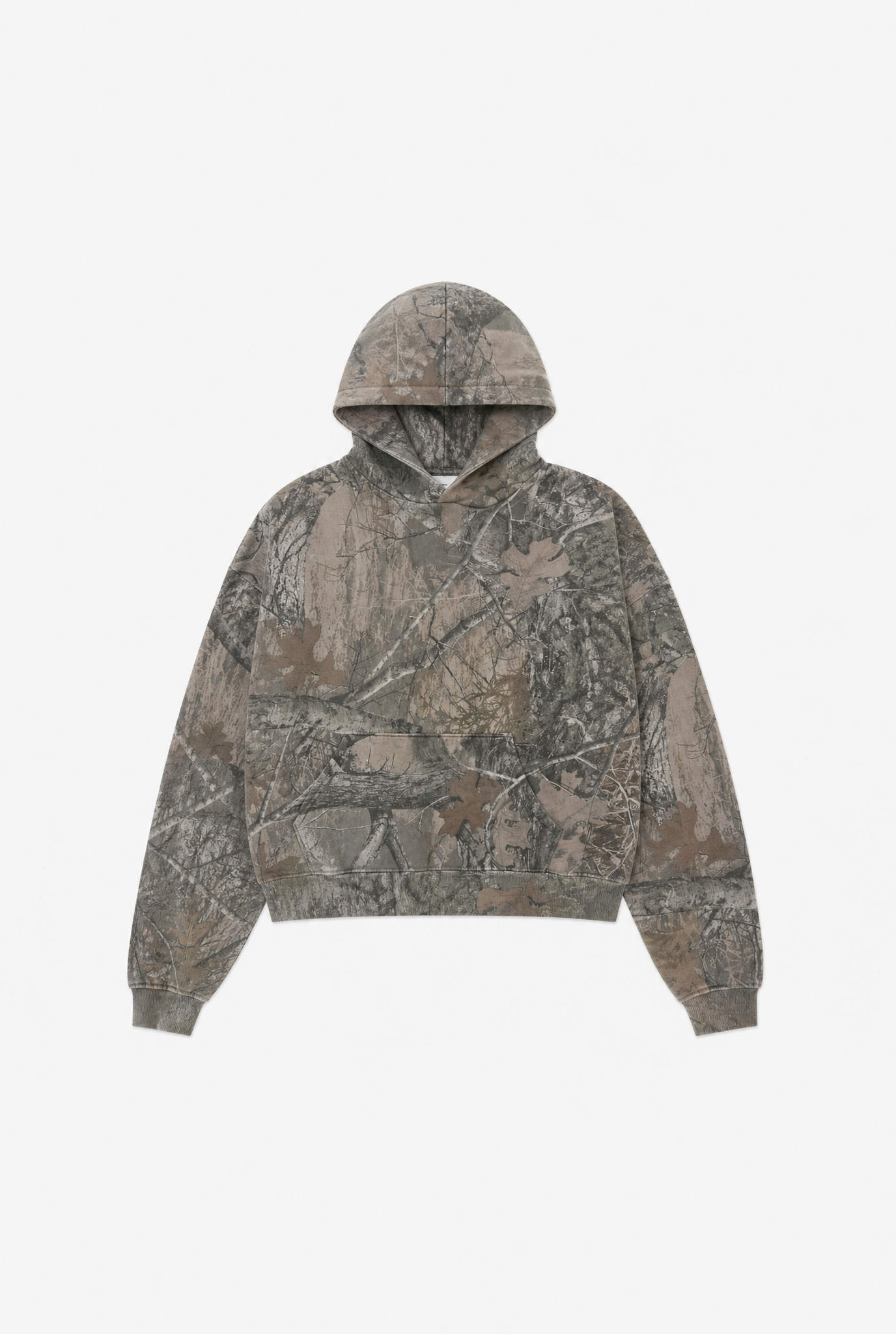 Leopard Camo Hoodie flat-lay