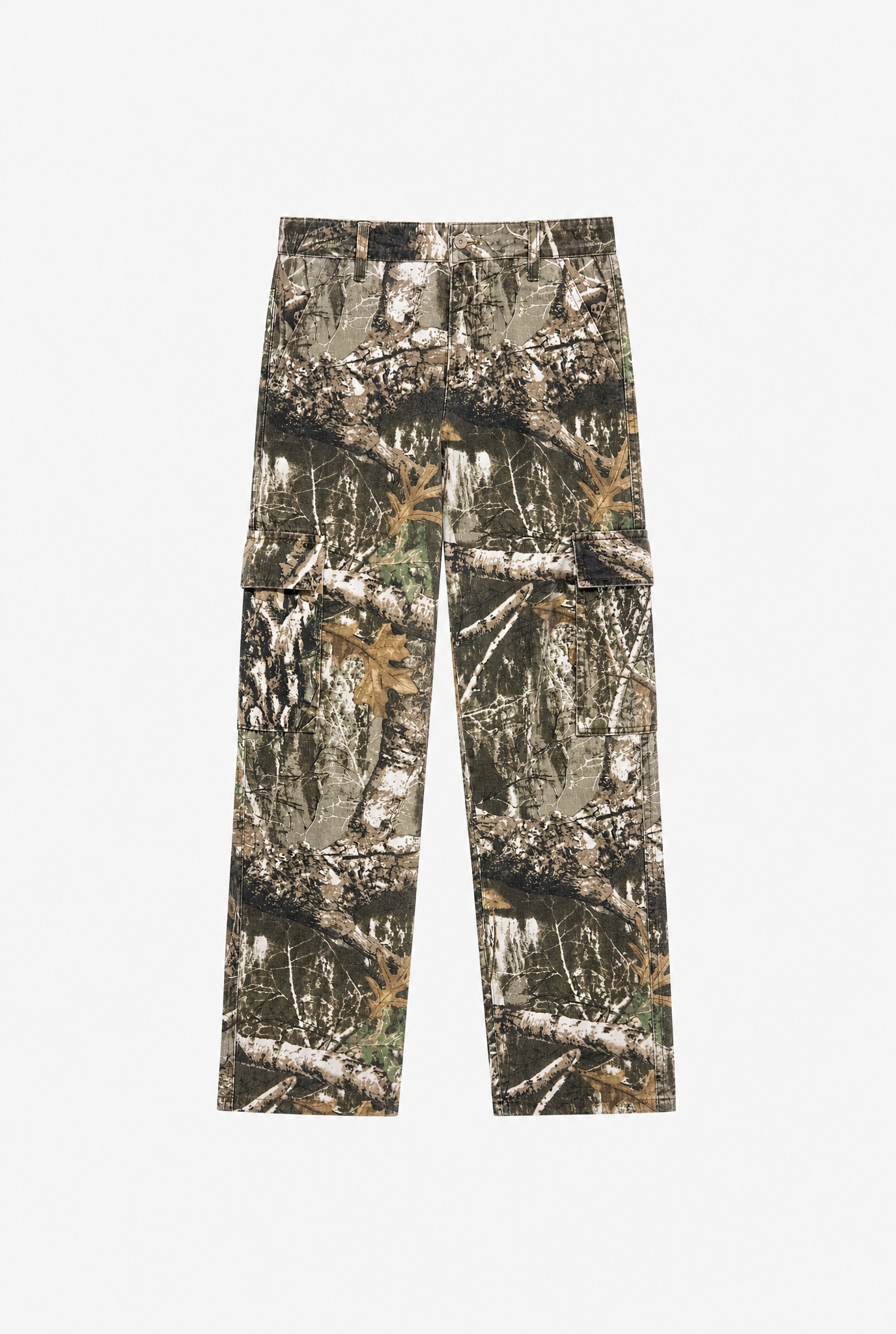 Camo Cargo Pants flat-lay