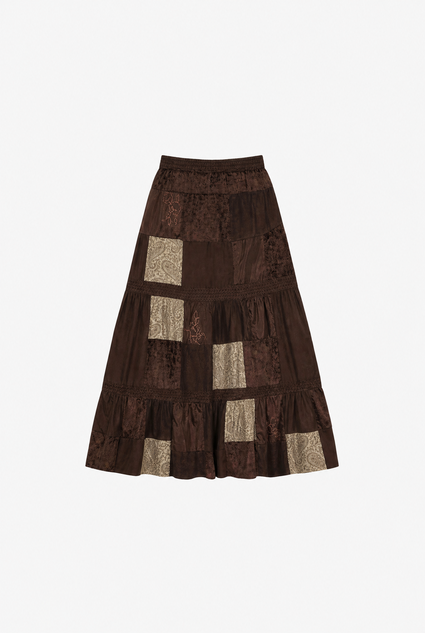 Bohemian Pleat Skirt flat-lay
