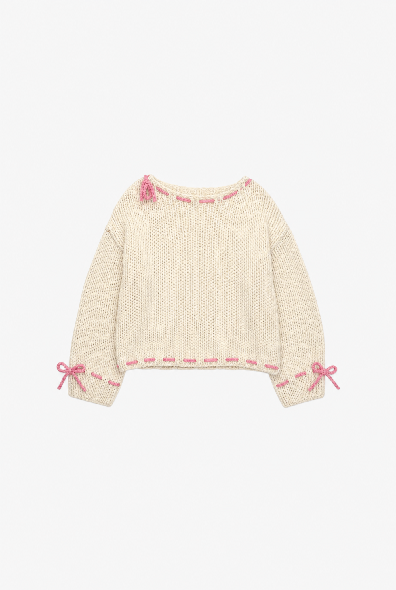 Bowknot Knit flat-lay