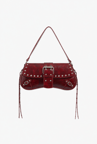 Burgundy Rivet Bag