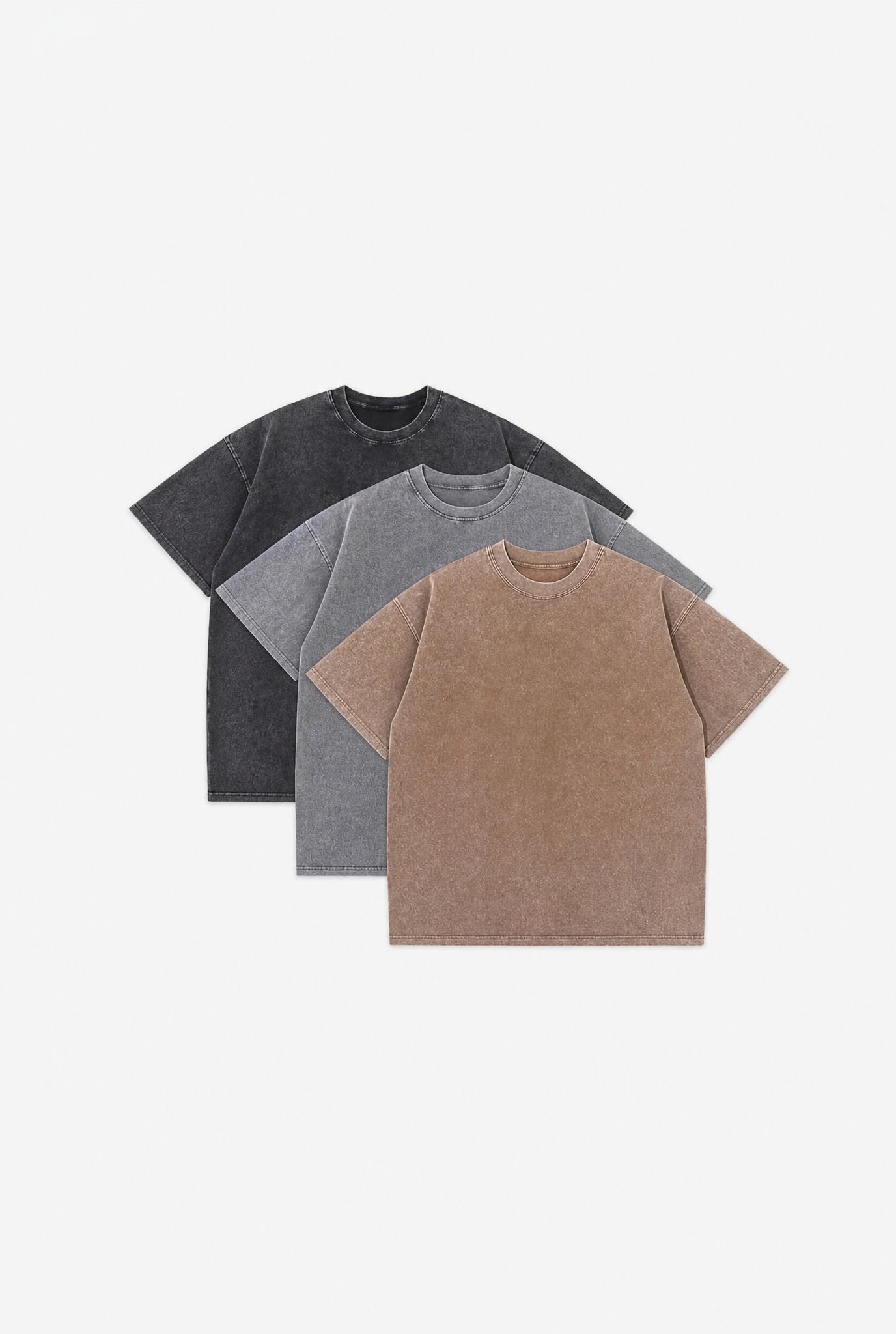 Heavy Cotton Tee Set flat-lay
