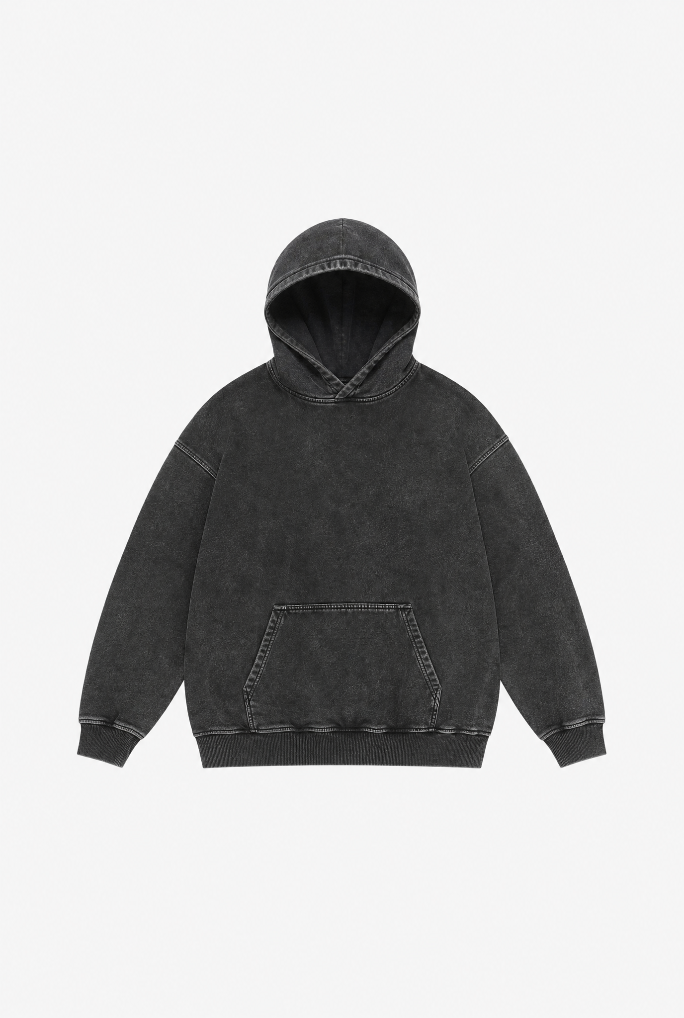 Acid Wash Hoodie flat-lay
