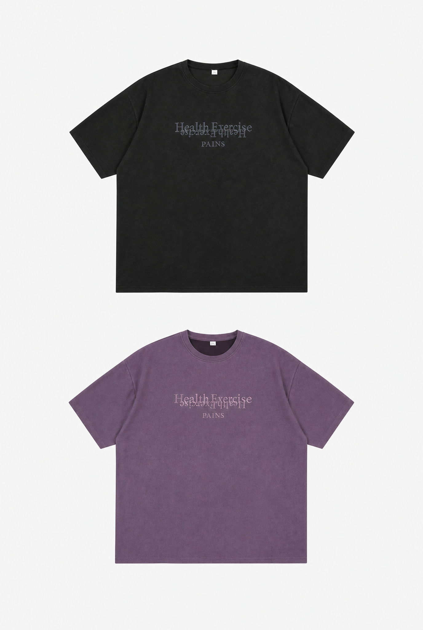 Letter Suede Tee flat-lay