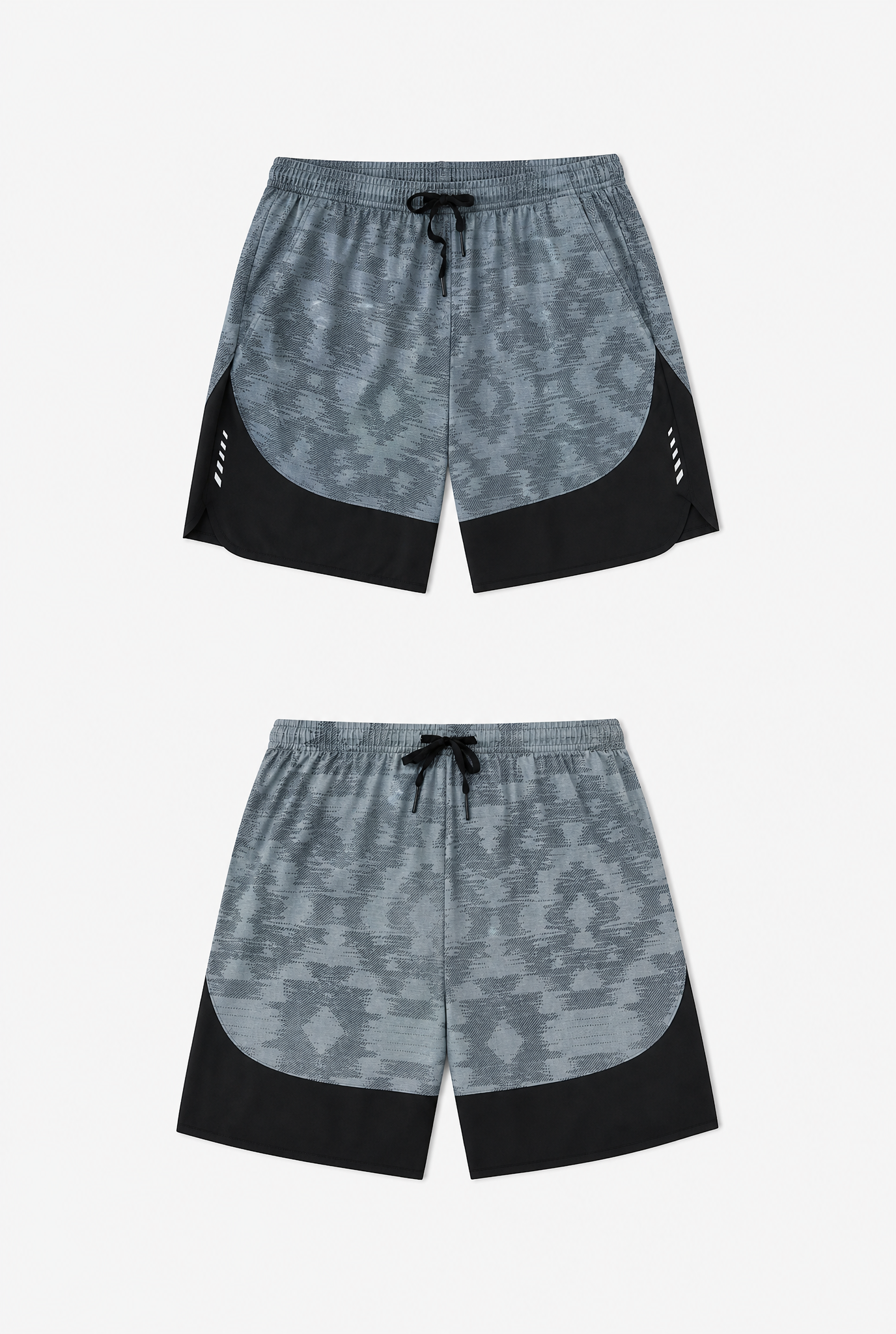 Camo Runner Shorts flat-lay
