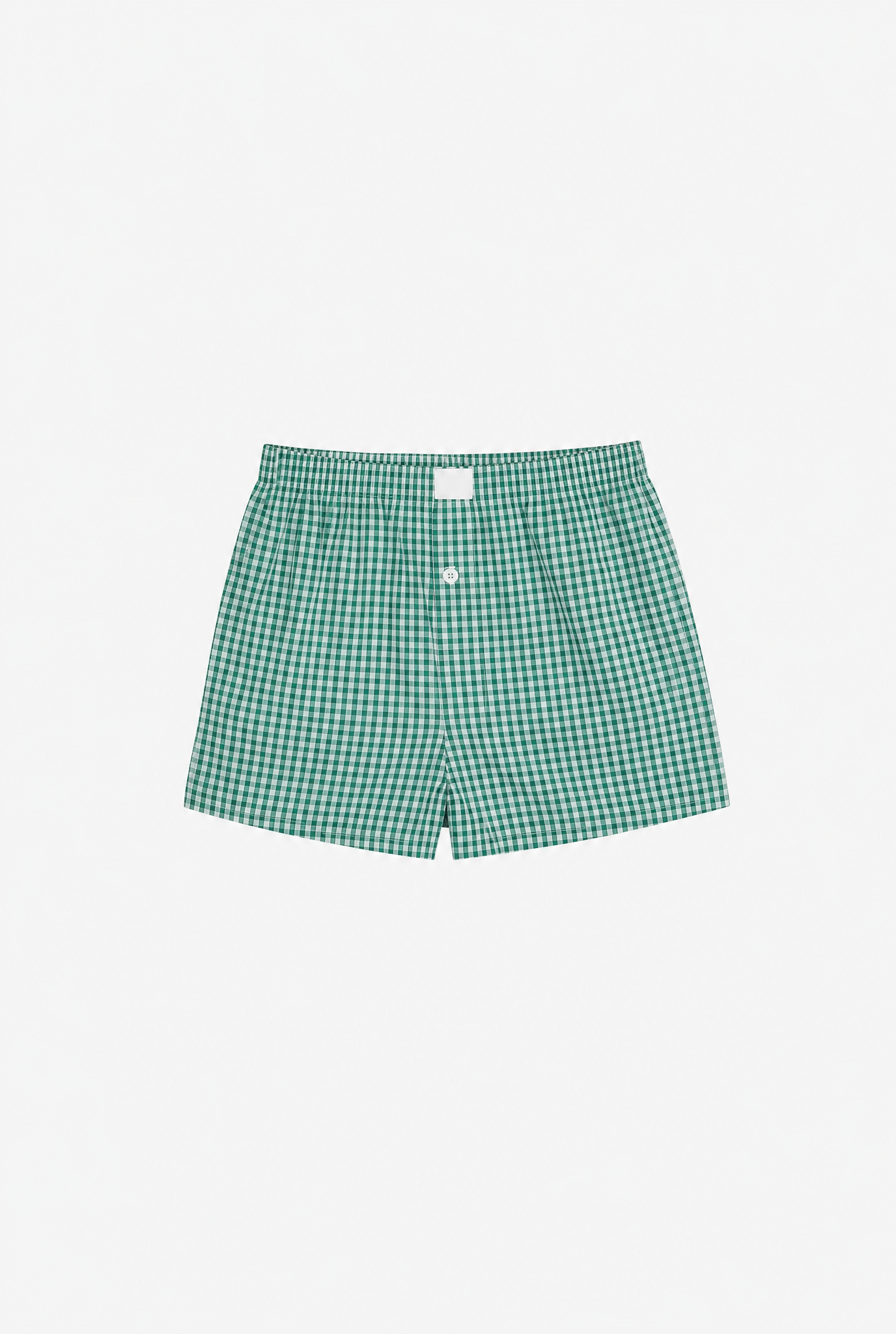 Green Plaid Boxers flat-lay