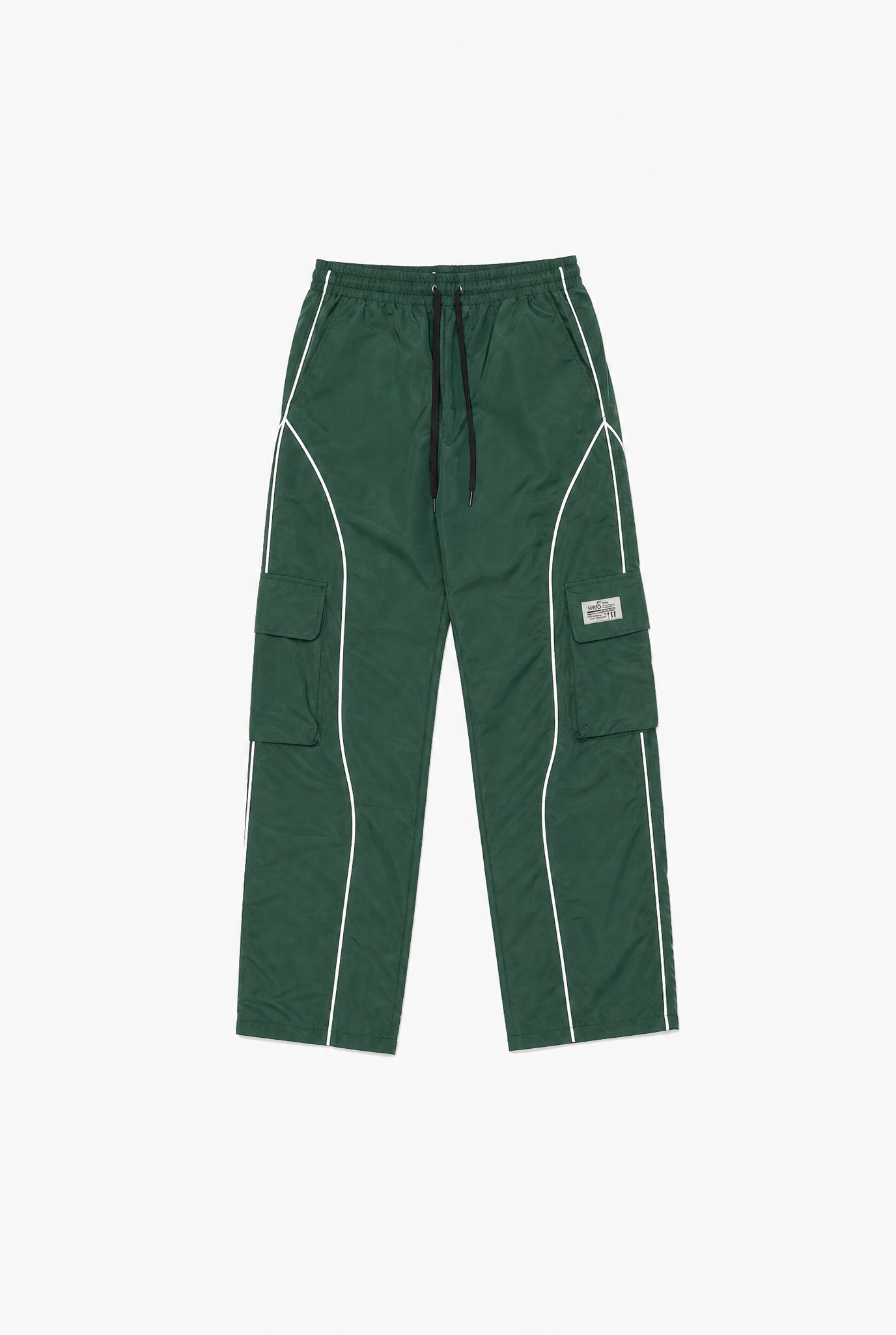 Contrast Cargo Pants flat-lay