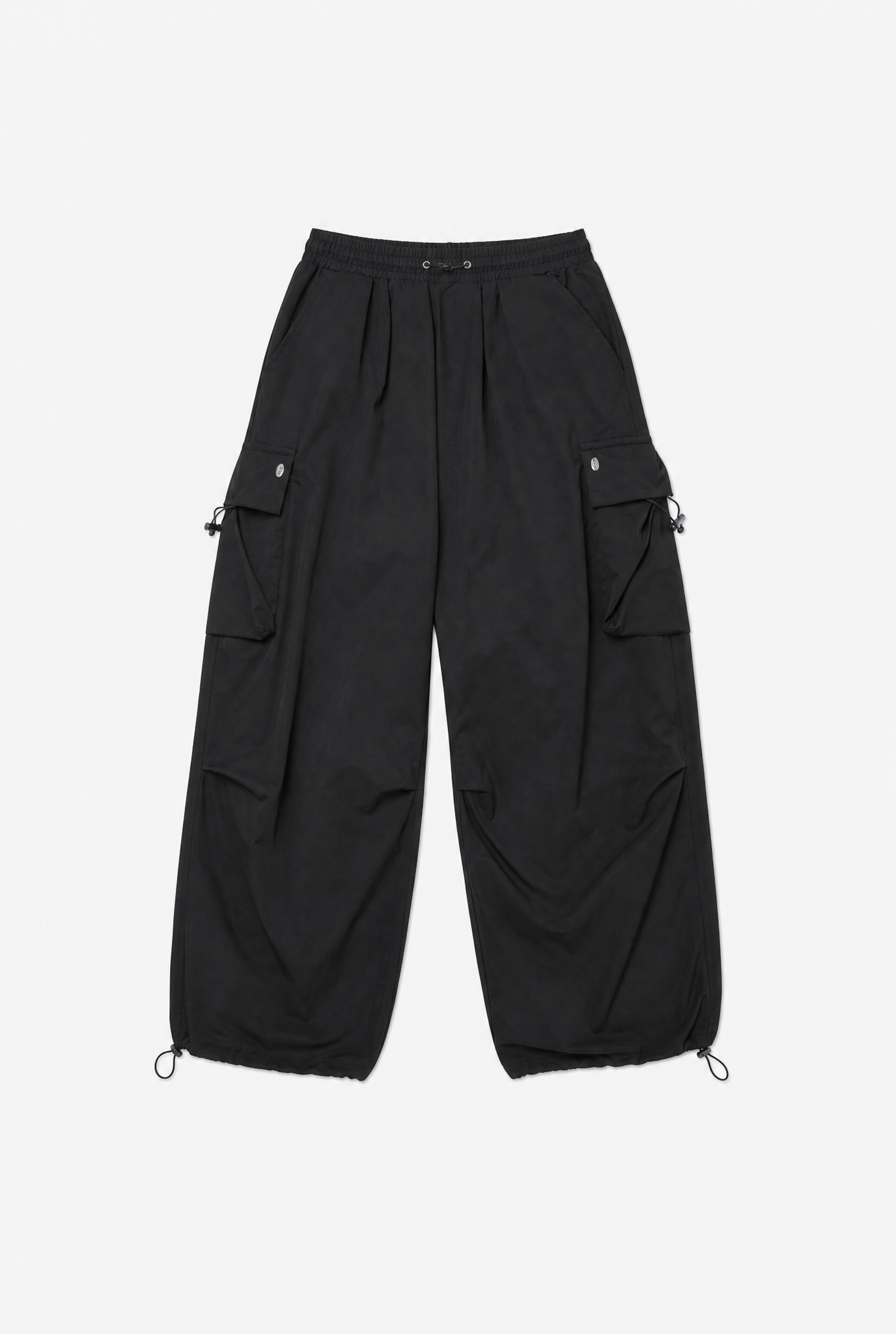 Black Cargo Pants flat-lay