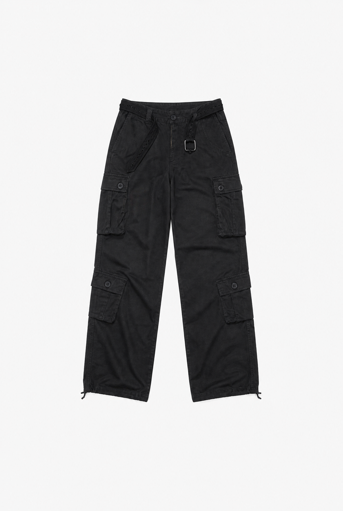 Camo Cargo Pants flat-lay