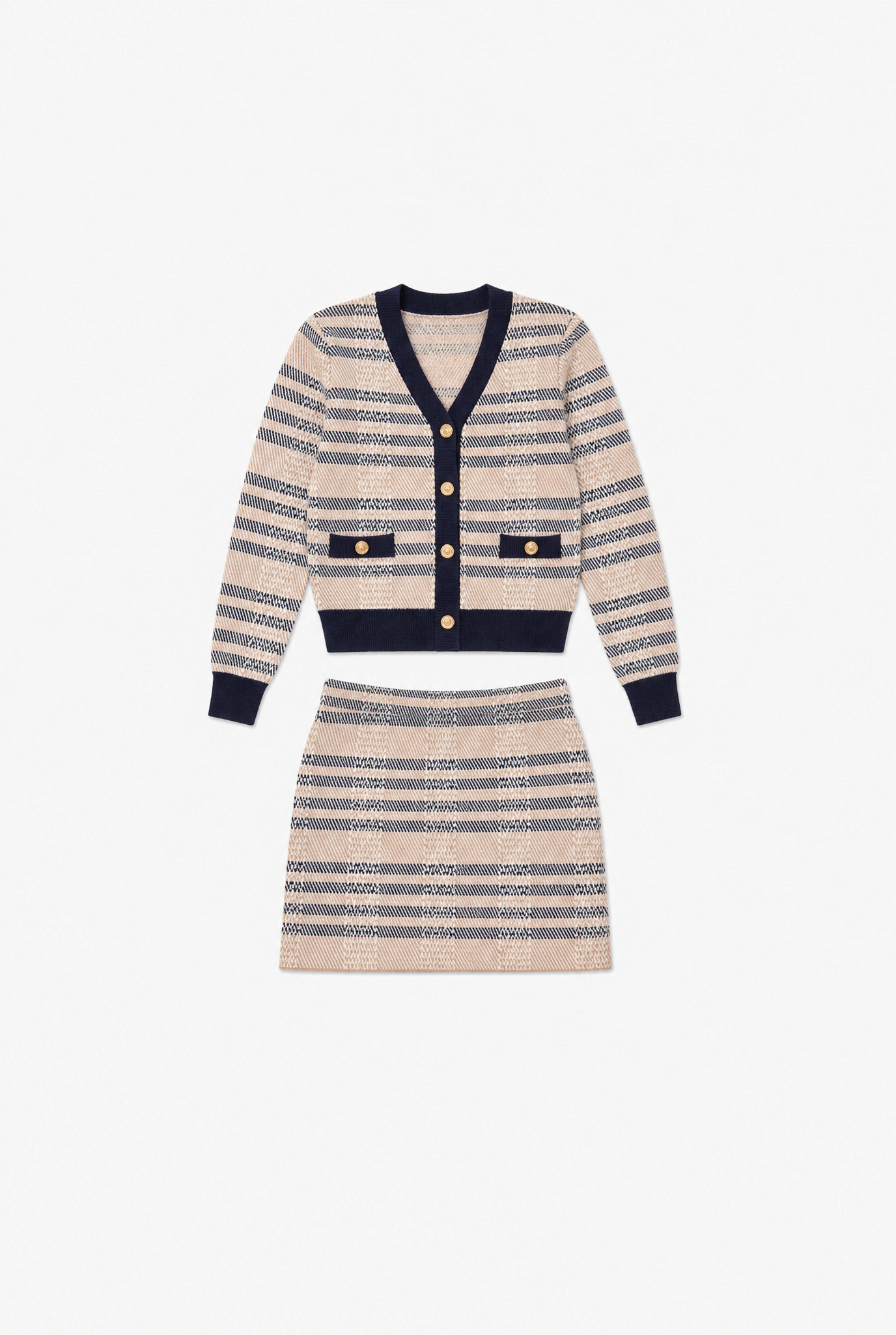 Knit Skirt Set flat-lay