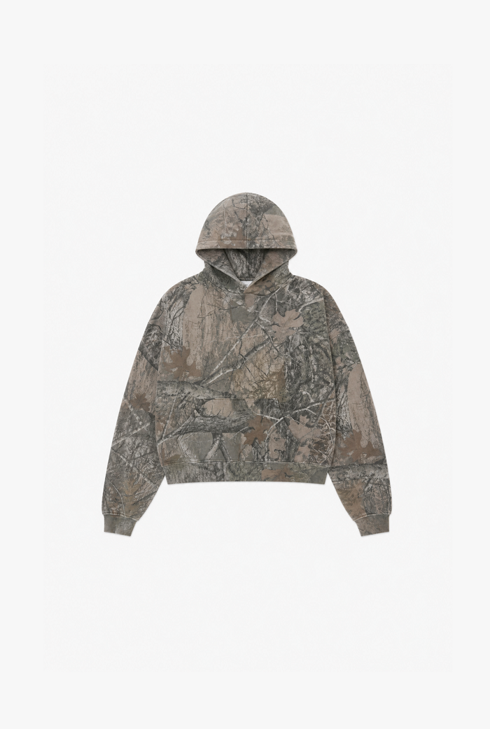 Leopard Camo Hoodie flat-lay
