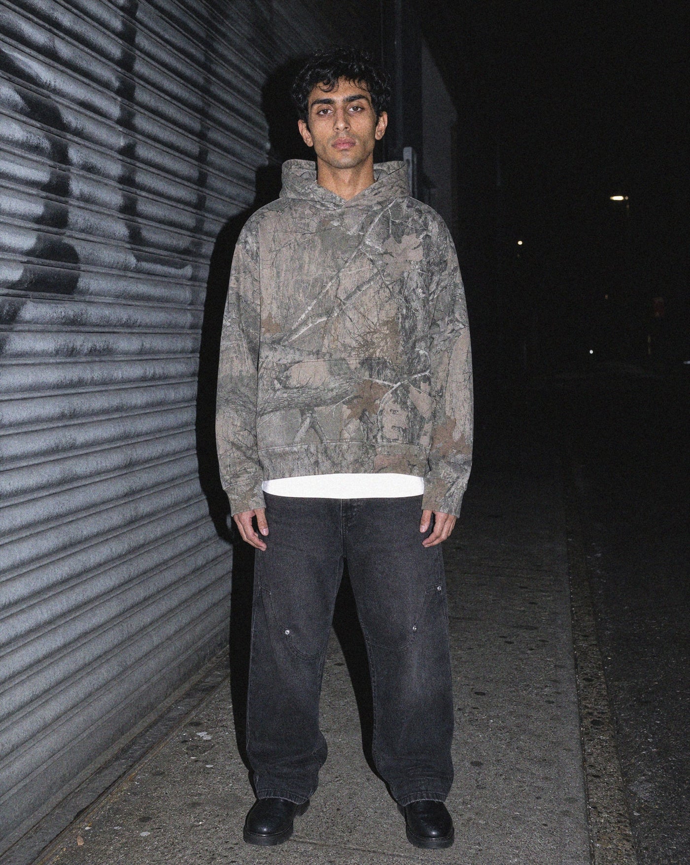 BLNKA editorial - Leopard Camo Hoodie