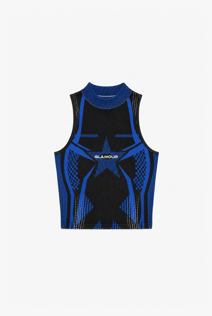 Letter Mockneck Tank flat-lay