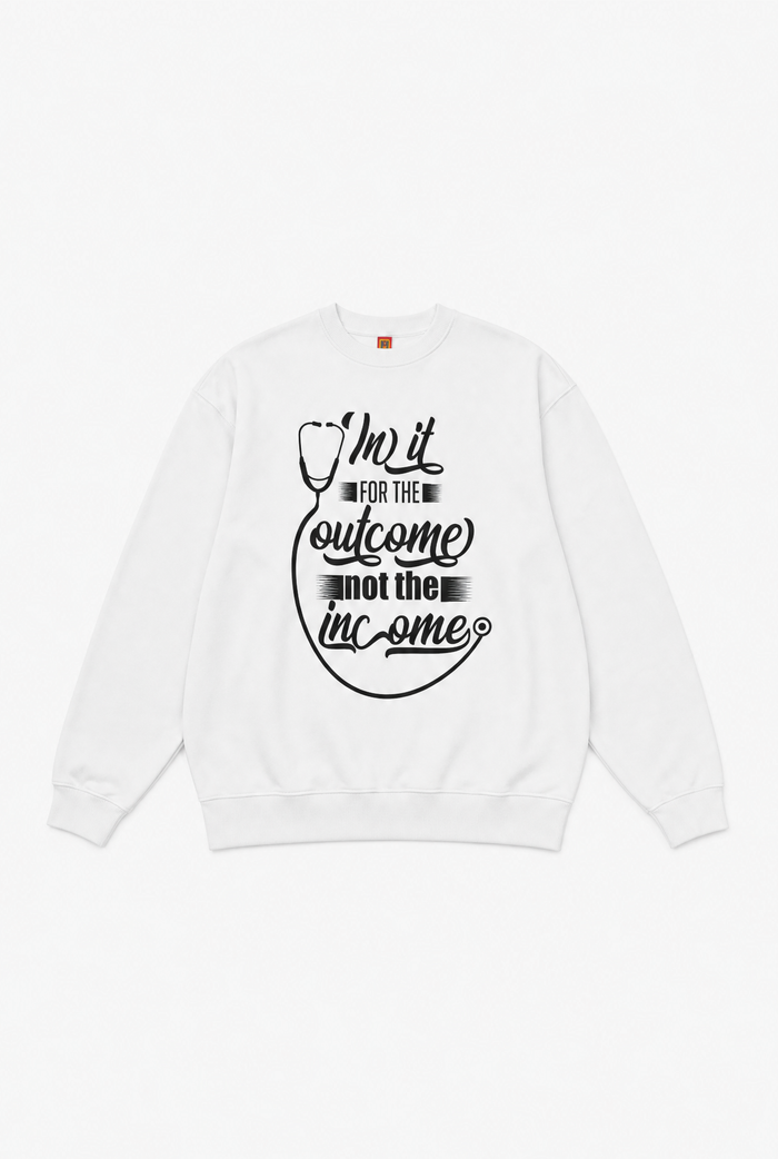 Letter Print Sweater flat-lay
