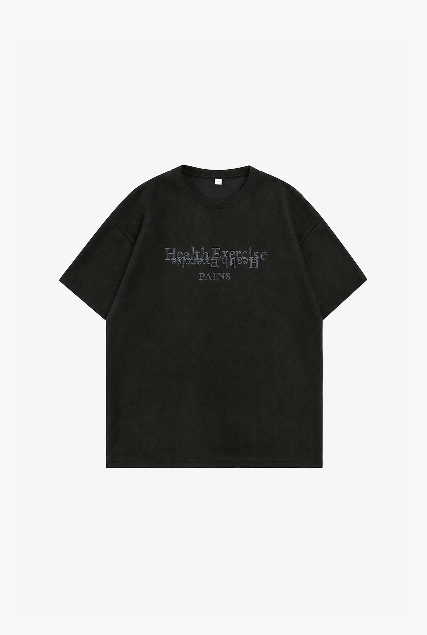 Letter Suede Tee flat-lay
