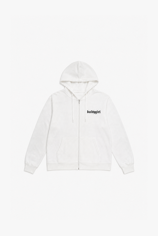 Letter Zip Knit — women's black and grey zip-up knitwear by Sulta Studios