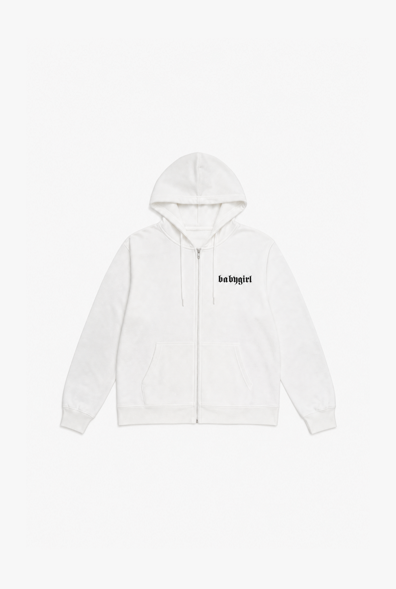 Letter Zip Knit flat-lay