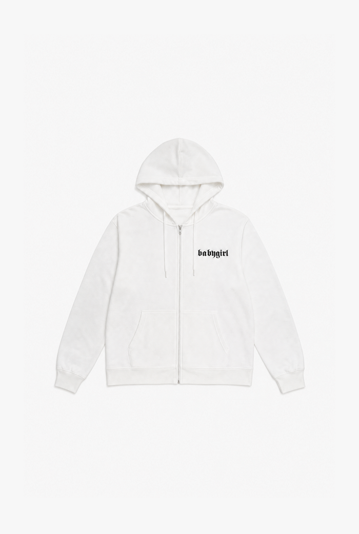 Letter Zip Knit flat-lay