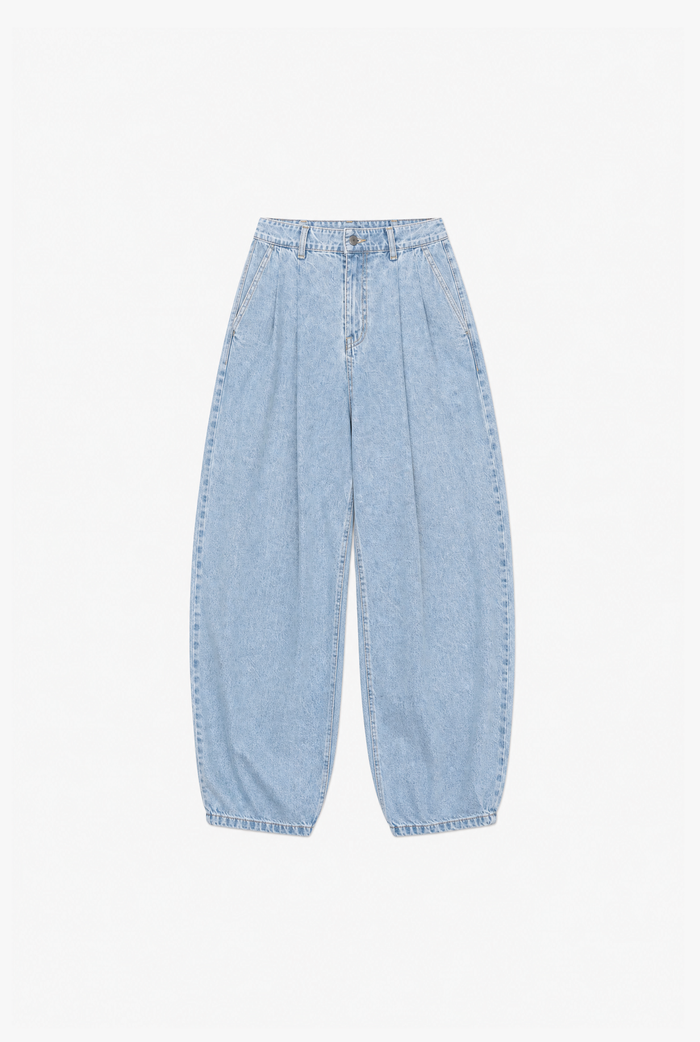 Light Wash Denim flat-lay