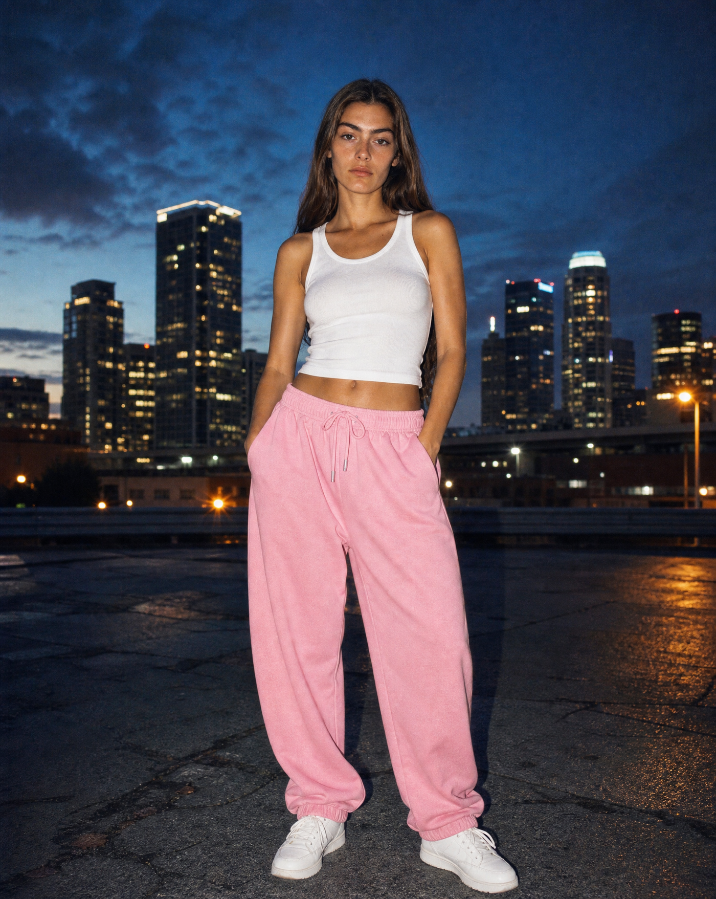 Longform Lounge Pants — female model editorial shot by Sulta Studios