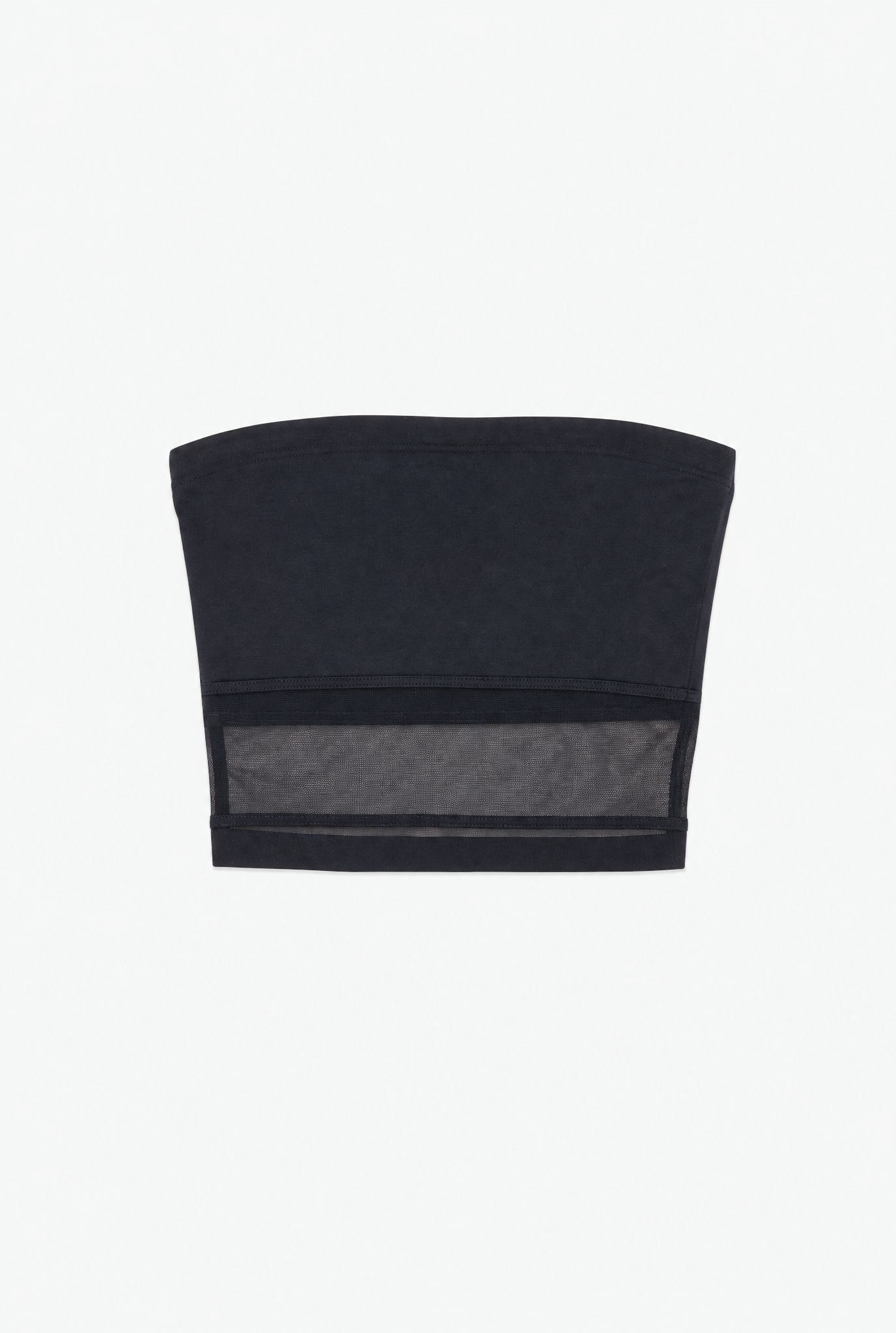 Mesh Tube Top flat-lay