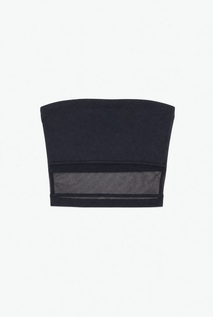 Mesh Tube Top flat-lay
