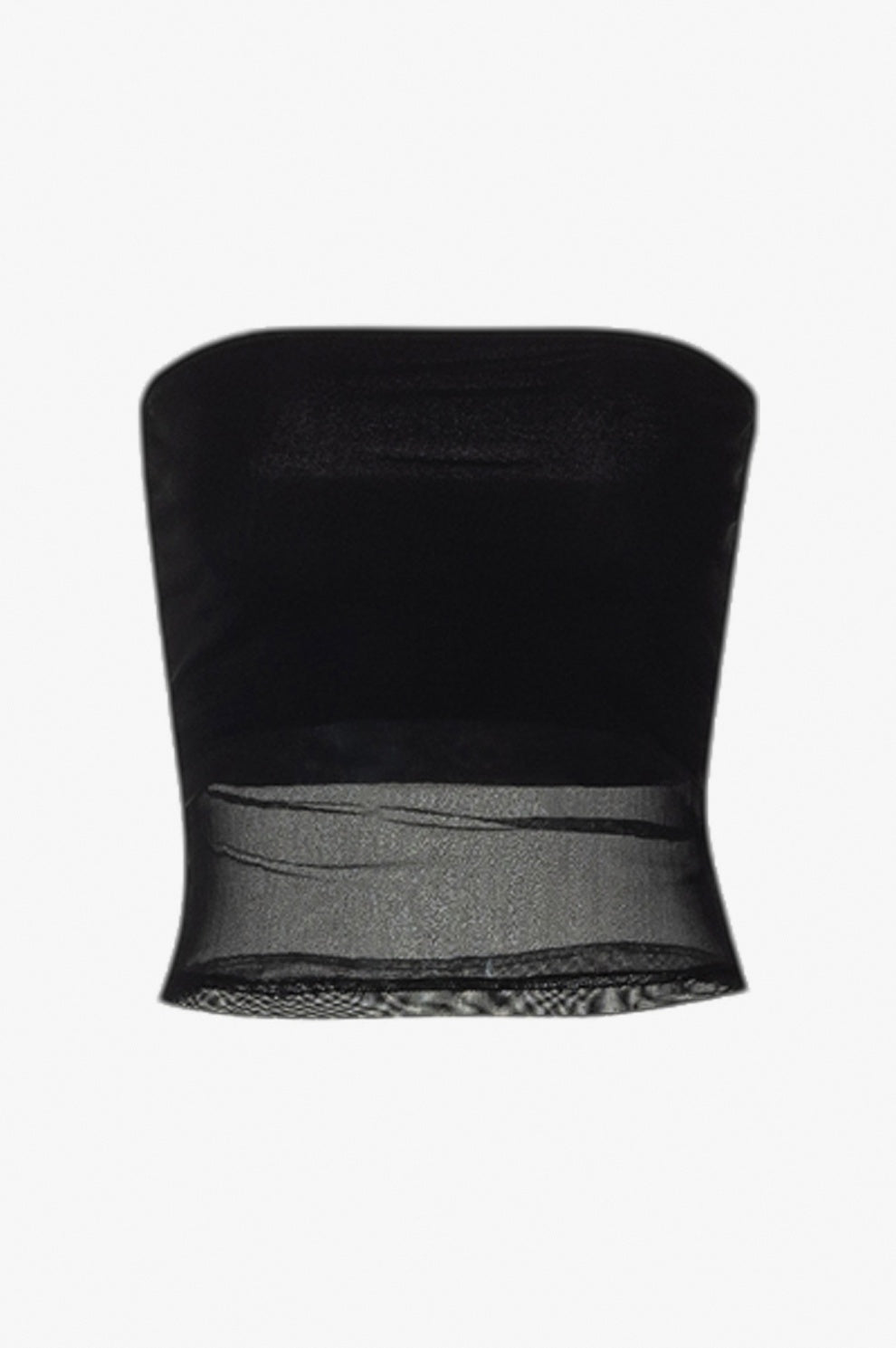 Mesh Tube Top flat-lay