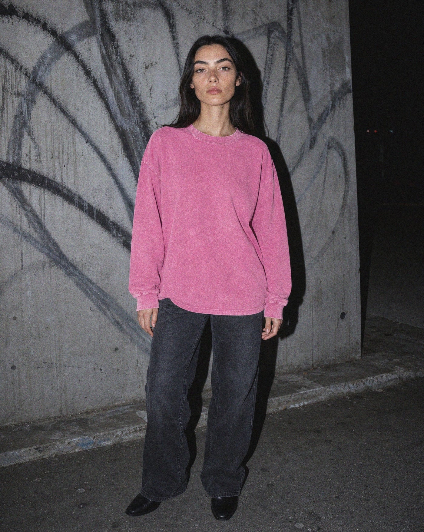BLNKA editorial - Mineral Wash Long Sleeve