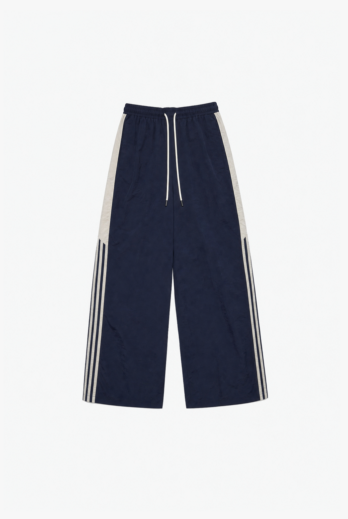 Navy Stripe Cargo flat-lay