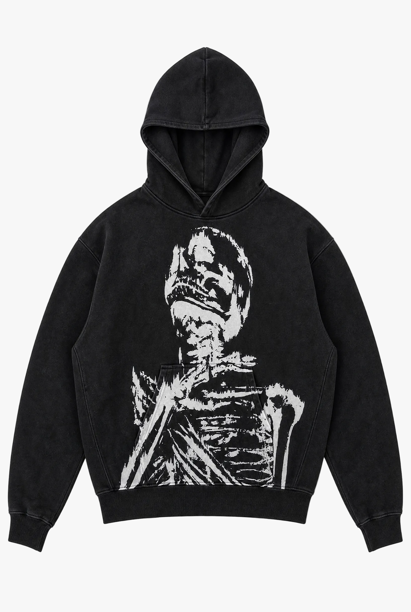 Nightfall Hoodie design 5 — graphic print hoodie flat lay by Sulta Studios