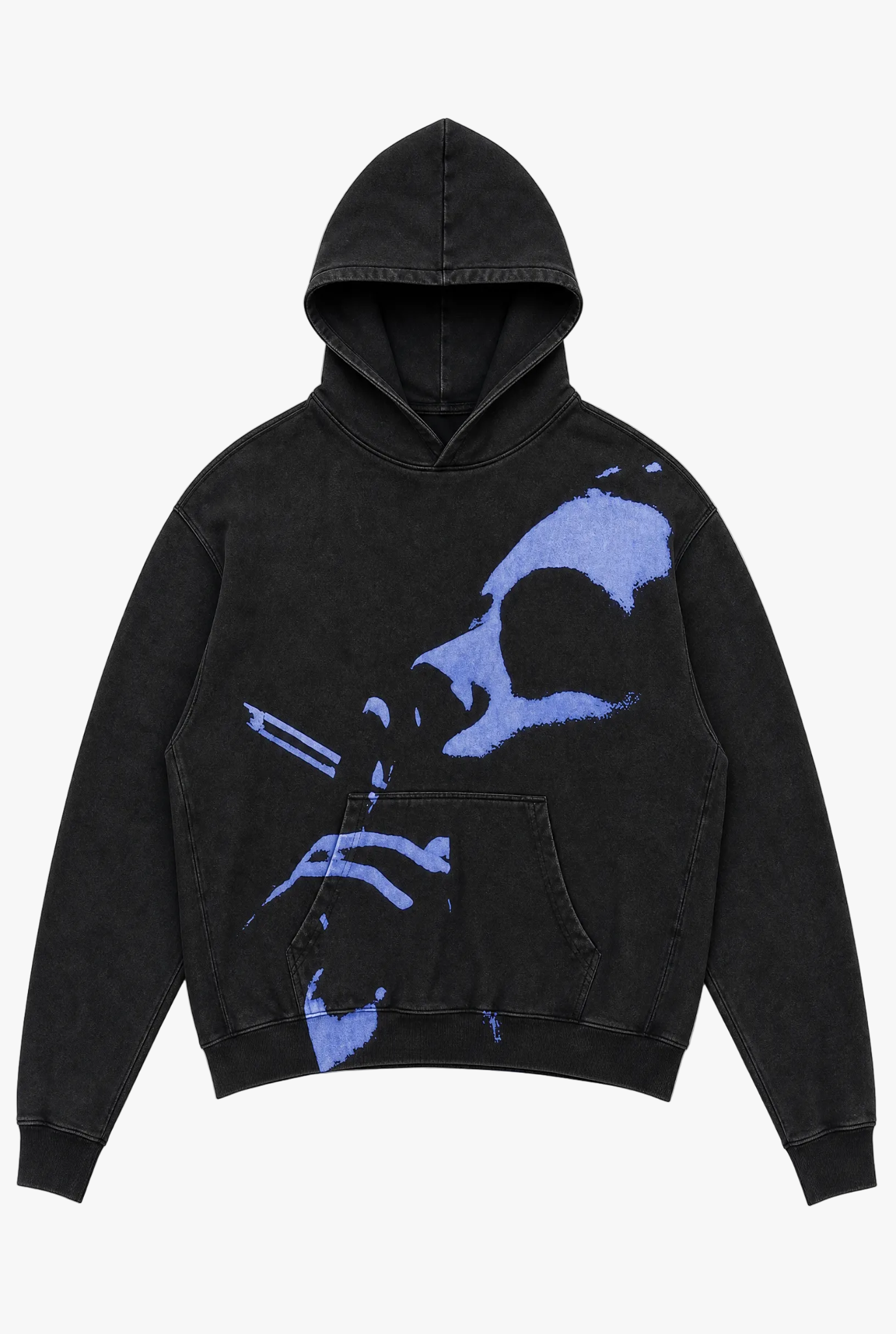 Nightfall Hoodie design 7 — graphic print hoodie flat lay by Sulta Studios