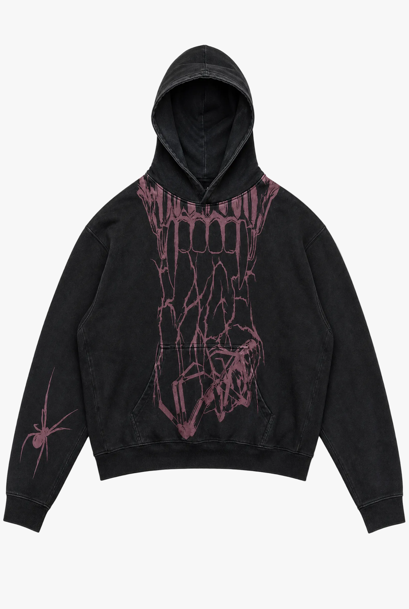 Nightfall Hoodie design 8 — graphic print hoodie flat lay by Sulta Studios