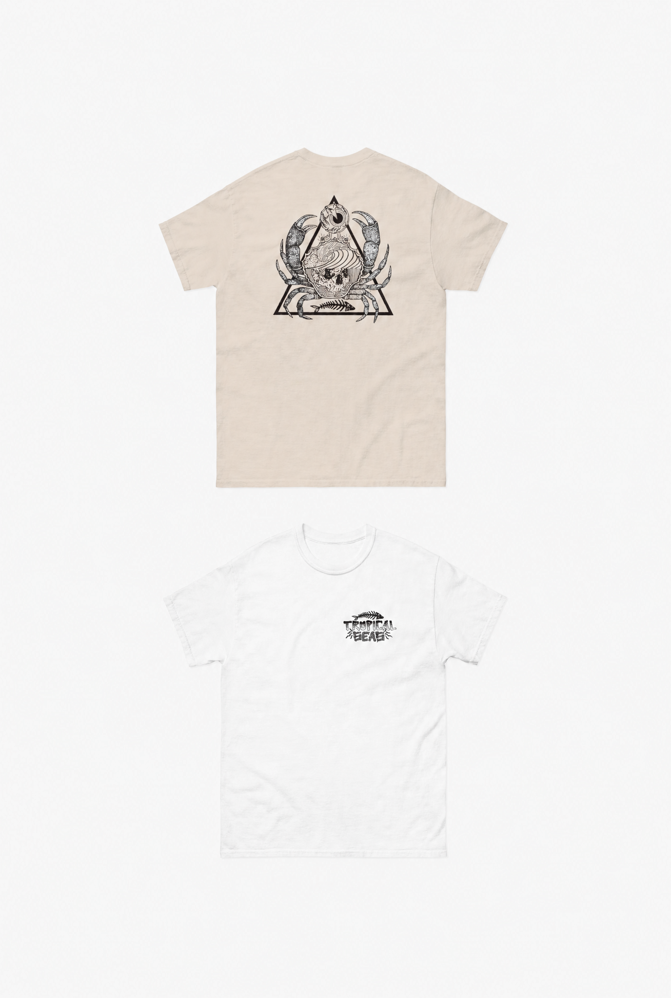 Ocean Graphic Tee flat-lay