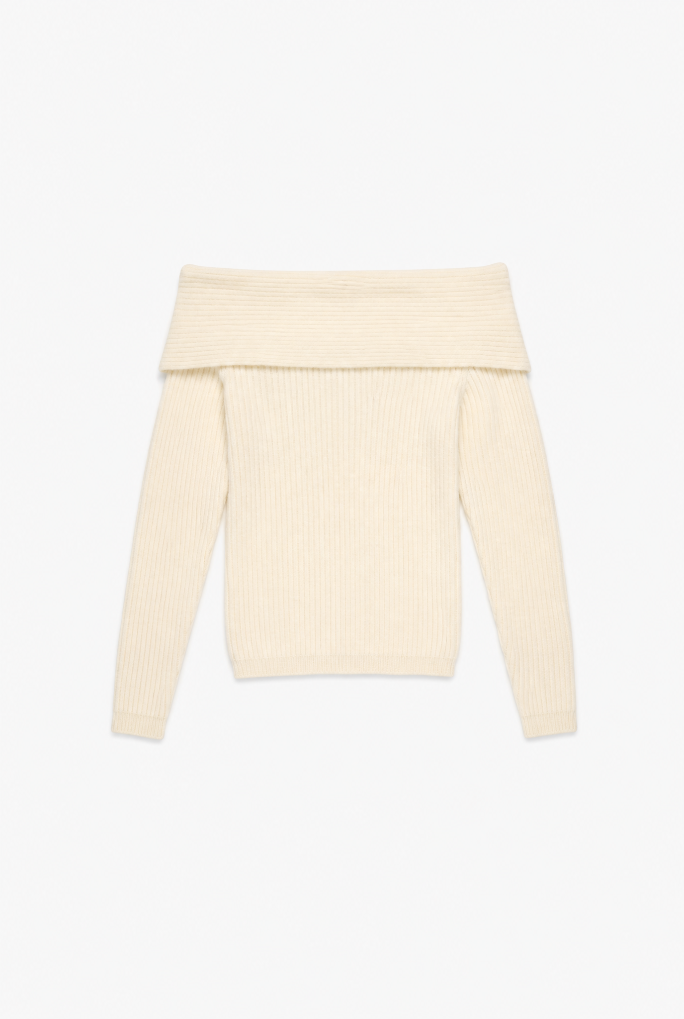 Off Shoulder Knit flat-lay